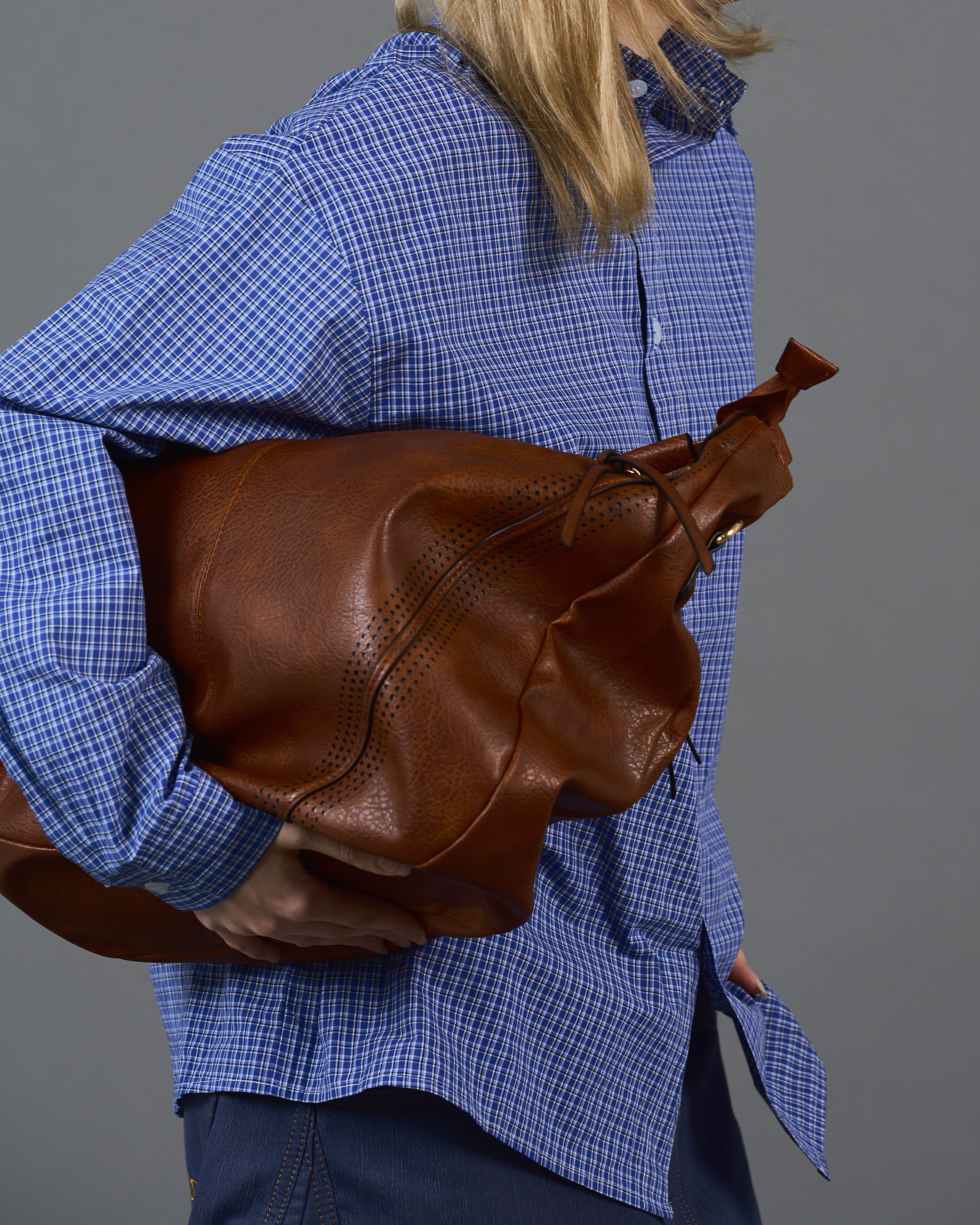 2wayパーフォレーションPUレザーバッグSL0012