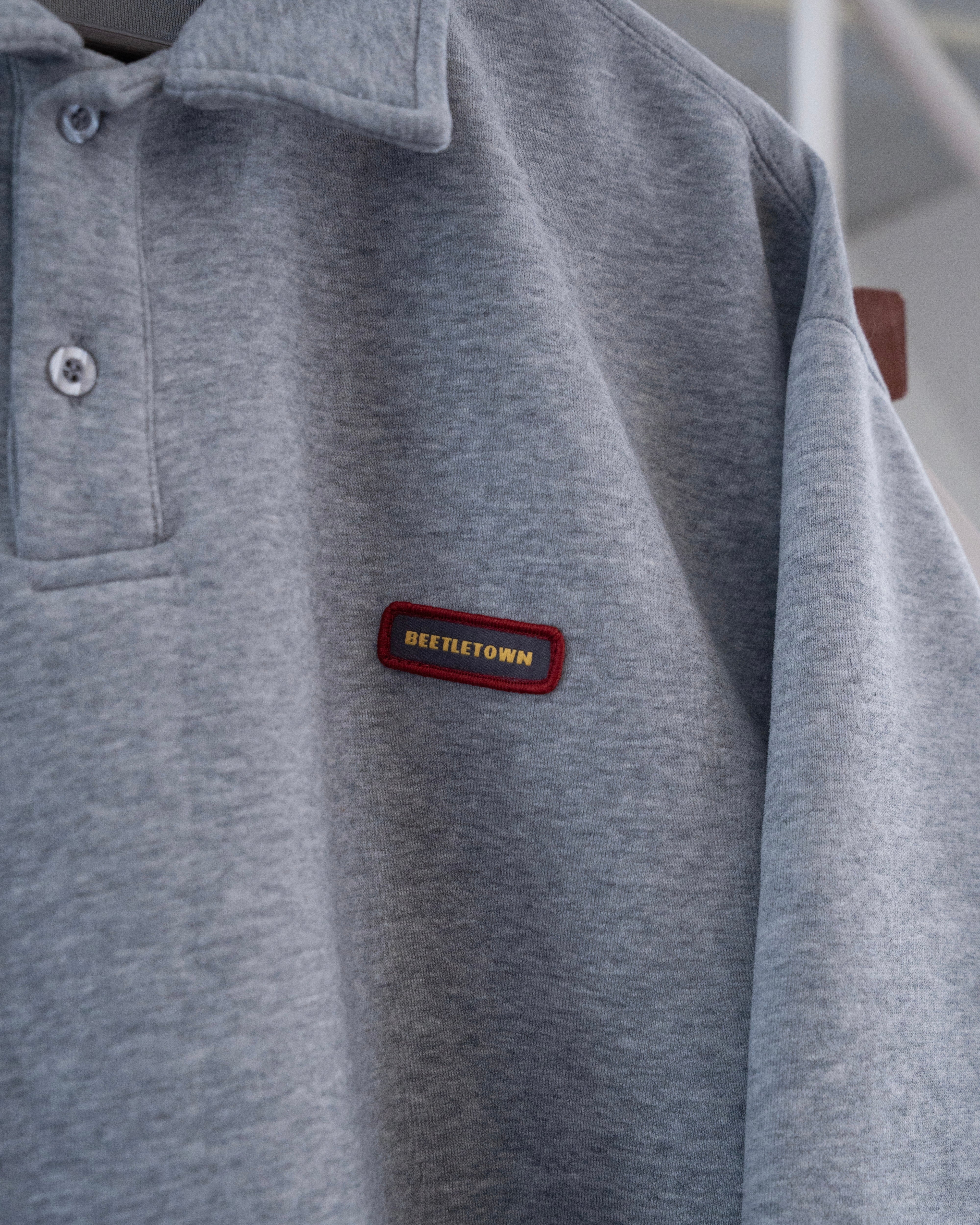 鹿子スウェットポロtシャツ LS SL0079