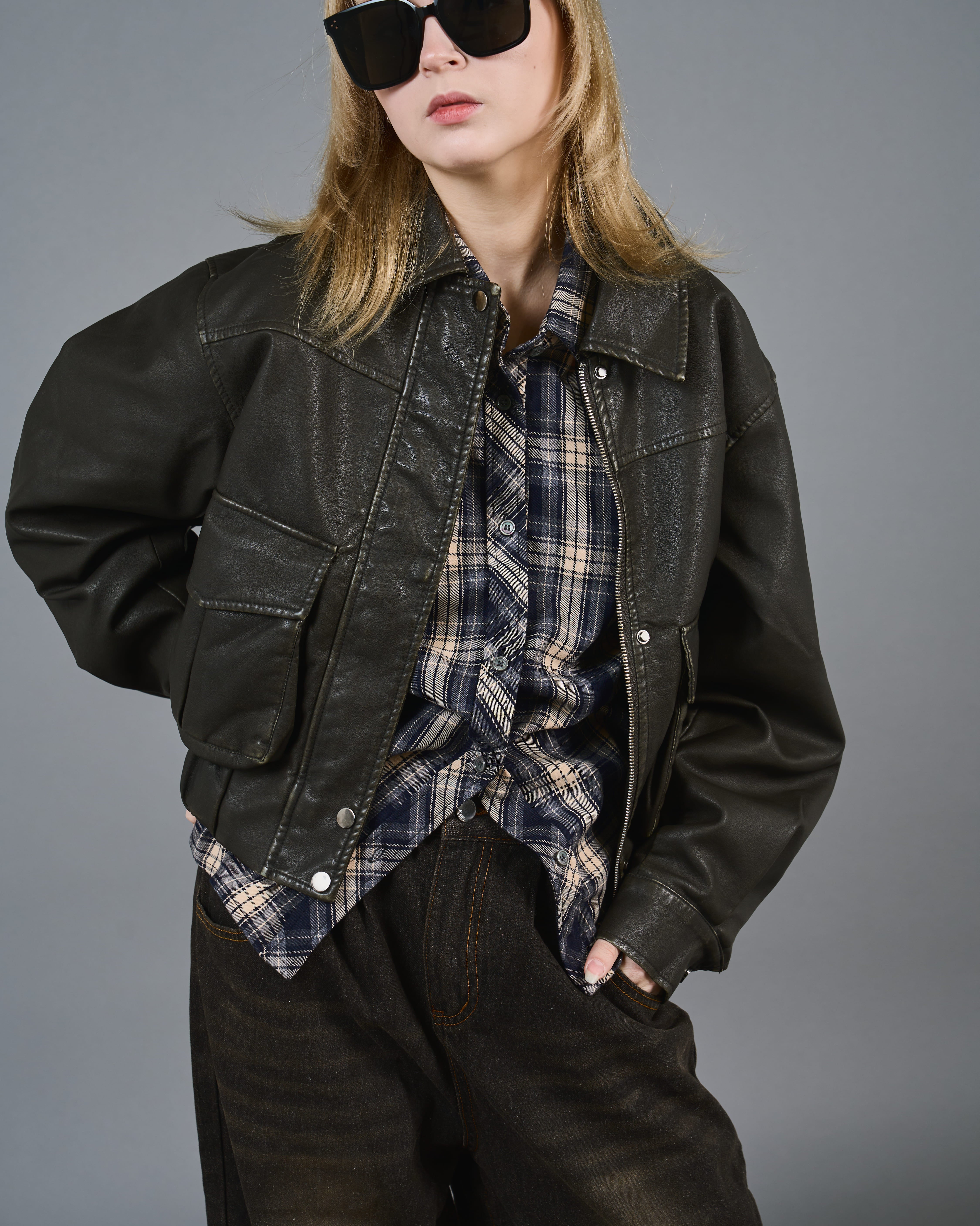 ビックポケットショートブルゾンSL0007