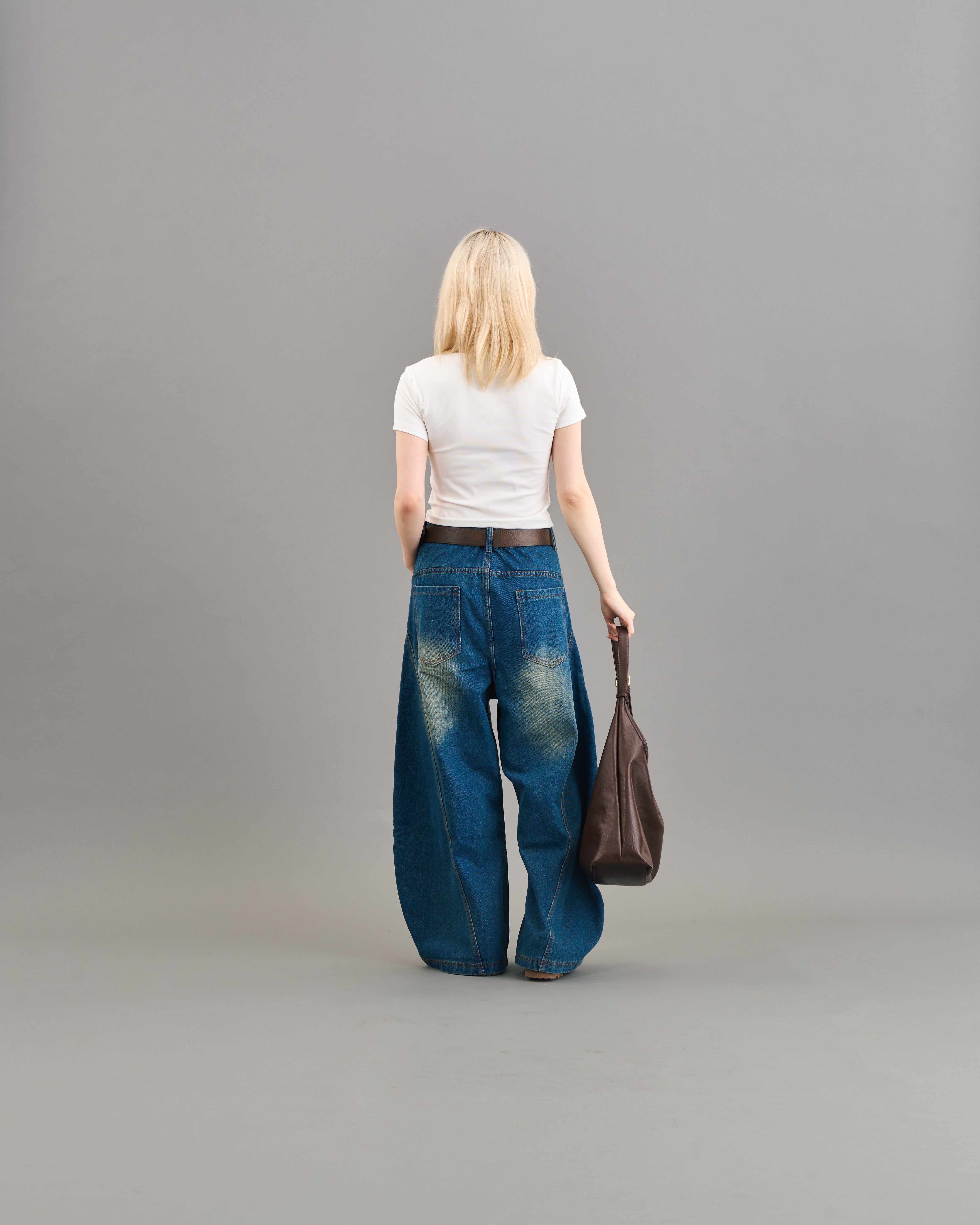 ビッグフェイクレザーショルダーバックSL0016