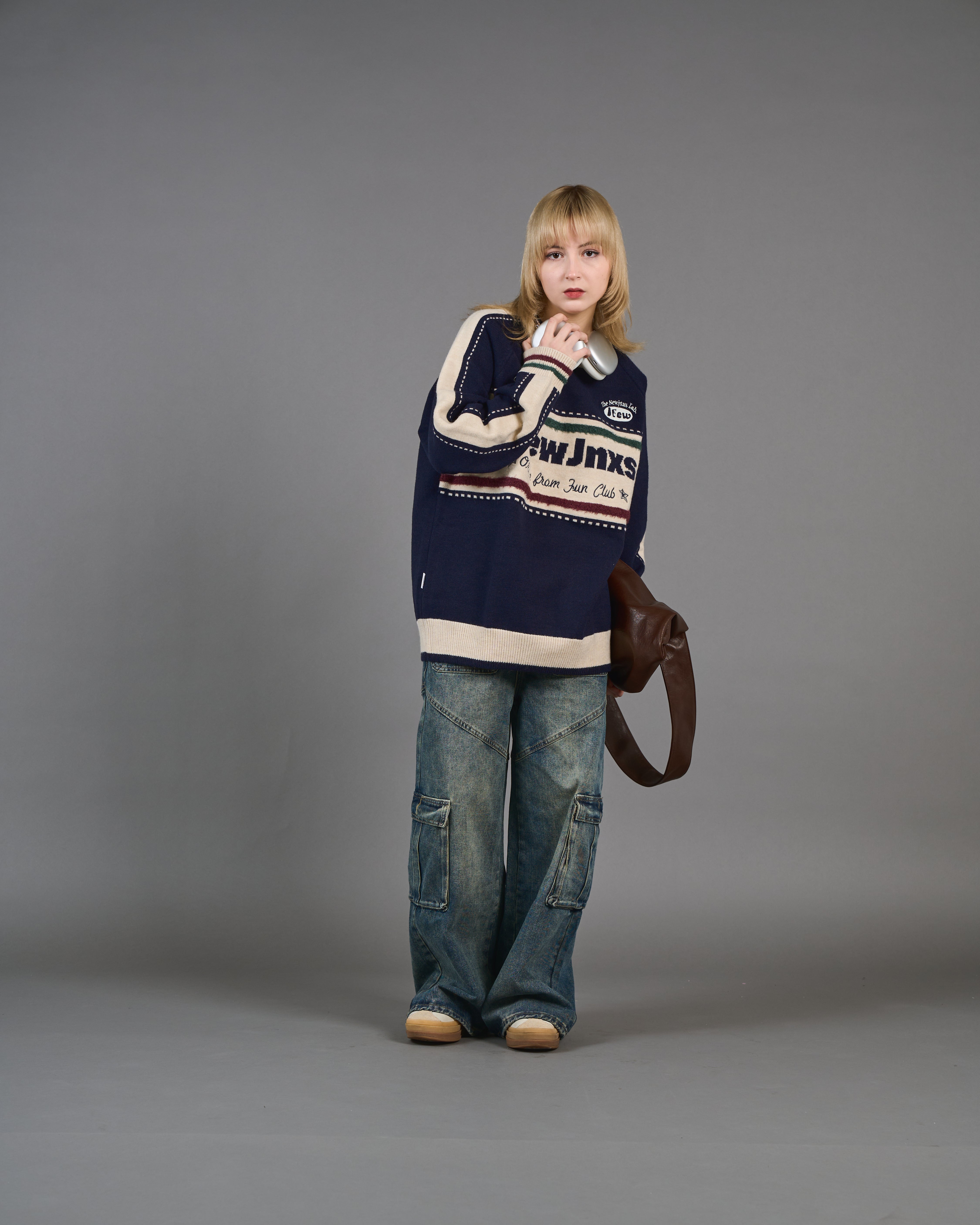 Color block ringer knit