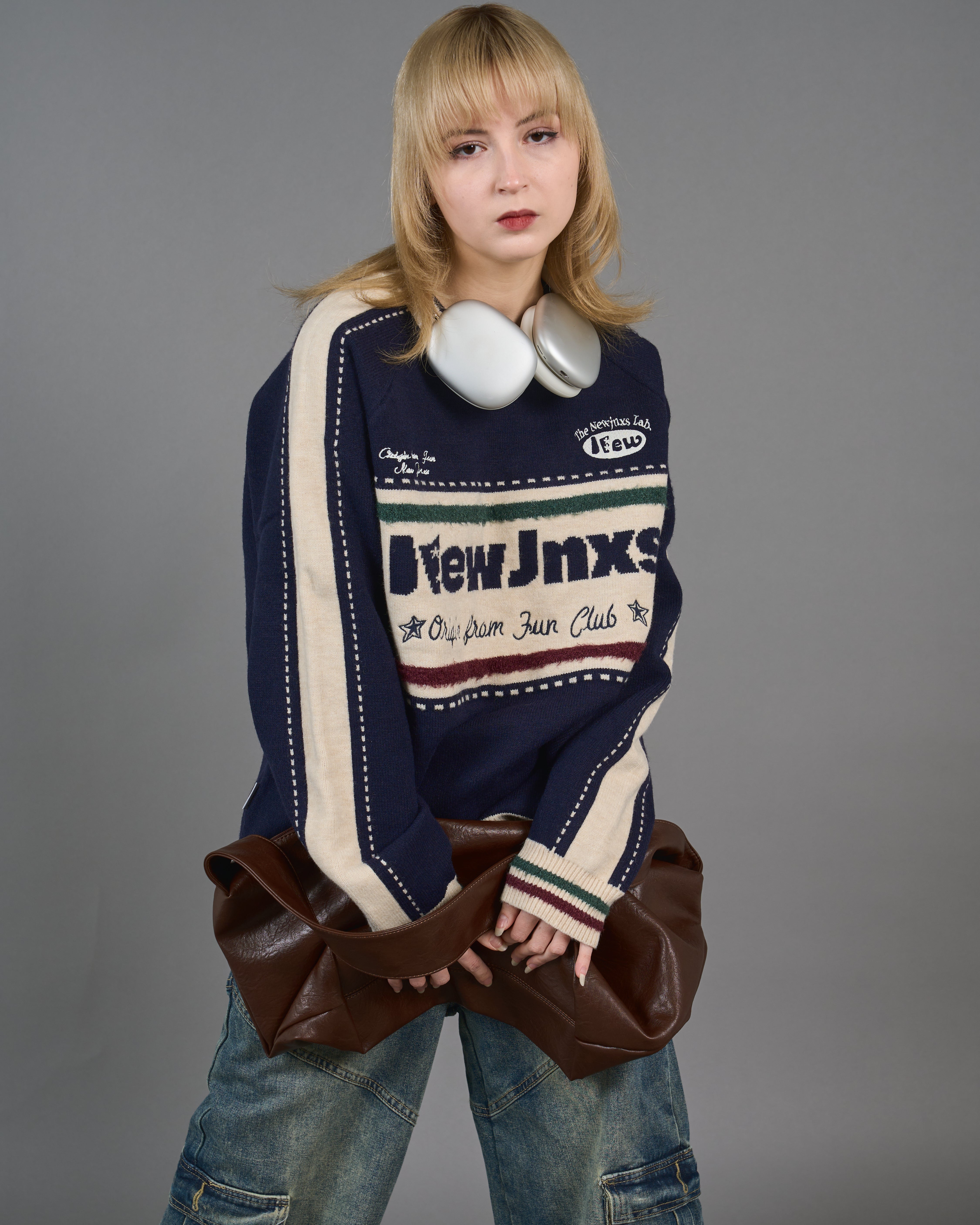 Color block ringer knit