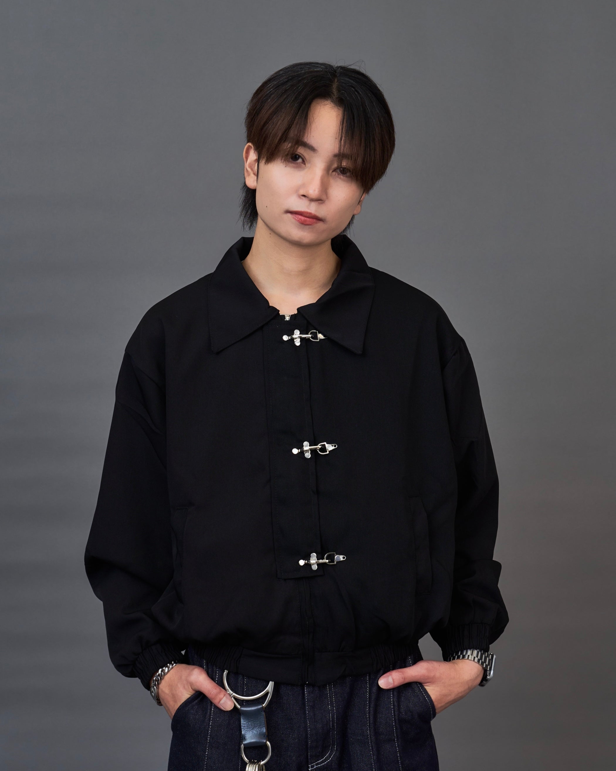 メタルフック クロップドブルゾン / Metal Hook Cropped Blouson SL0060