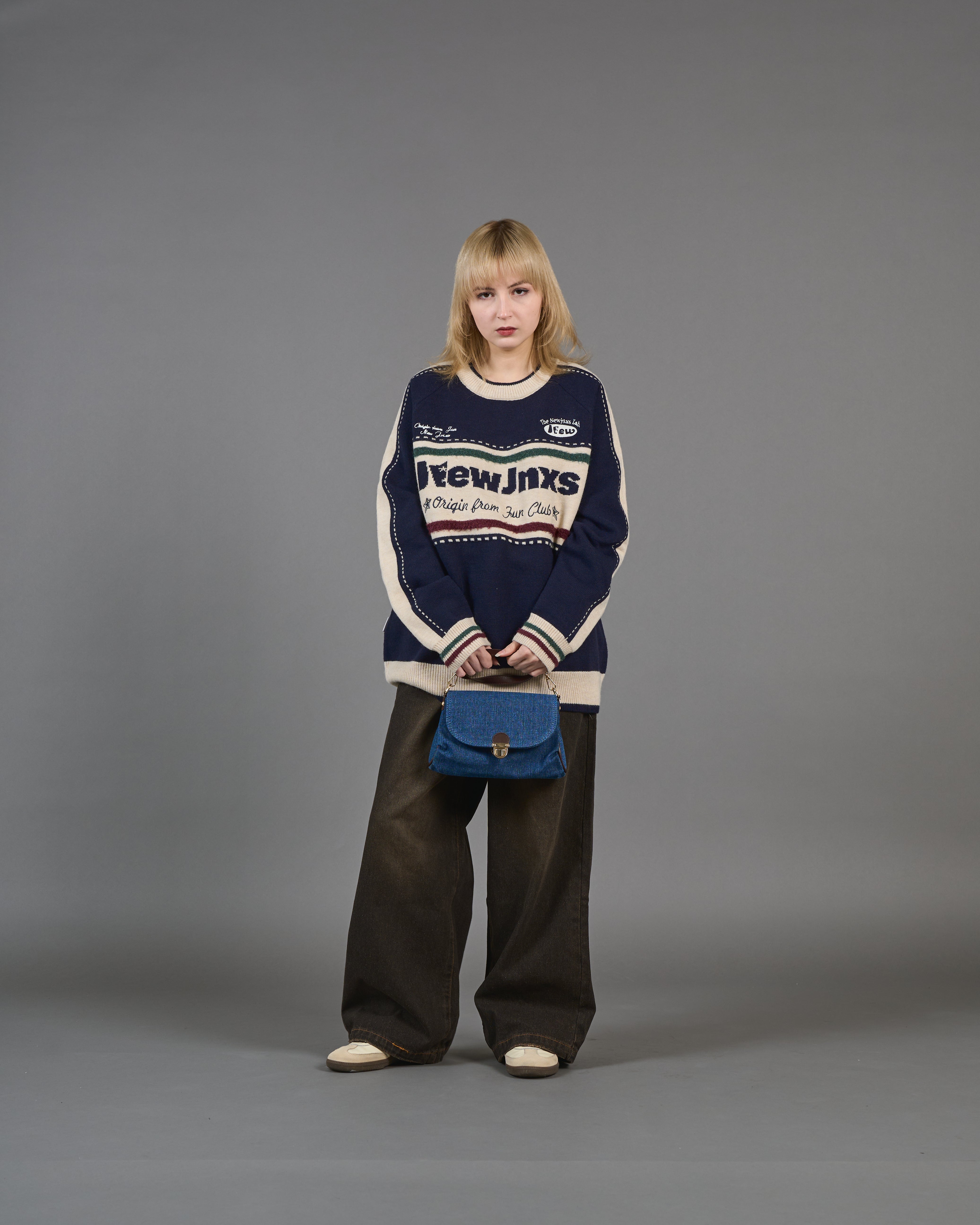 Color block ringer knit