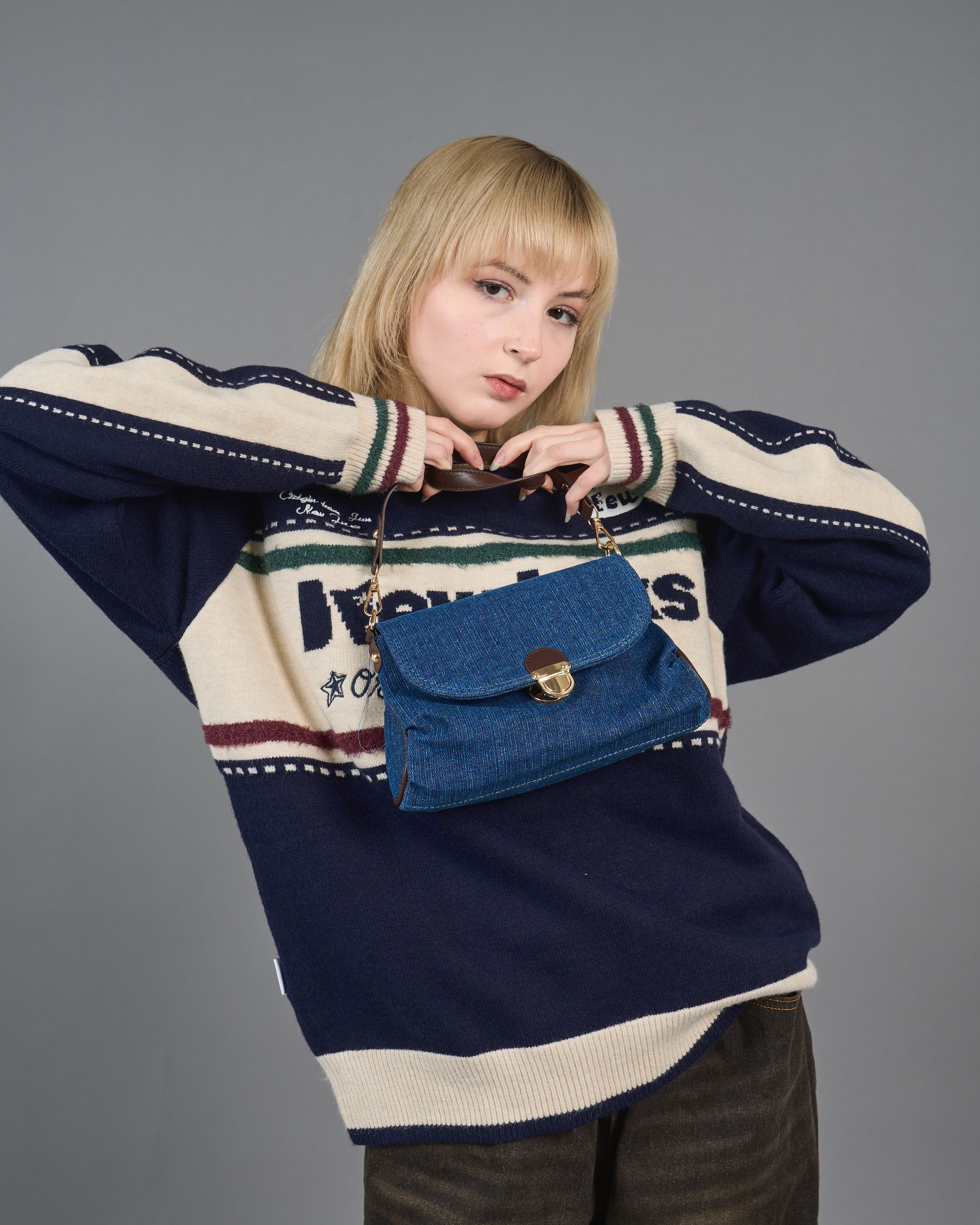 Color block ringer knit