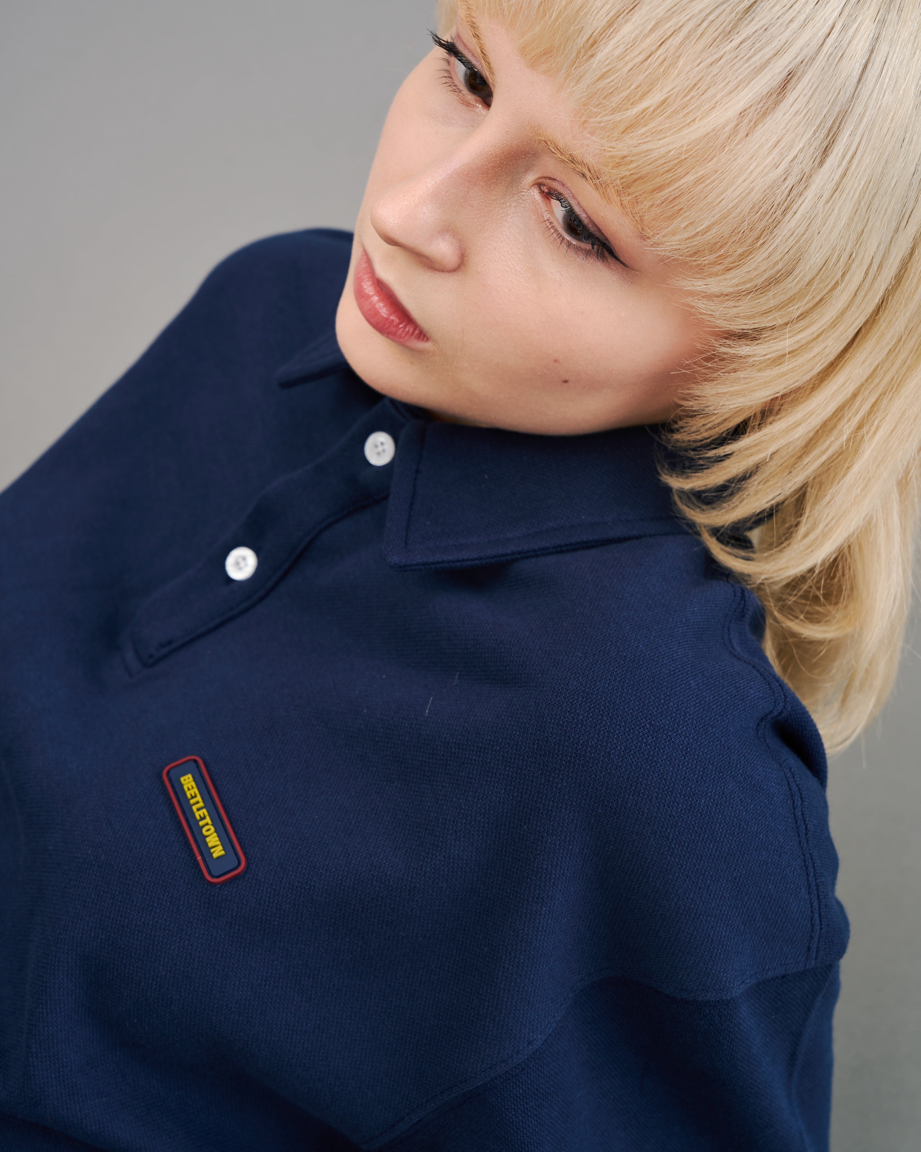 鹿子オーバーポロシャツSL0033