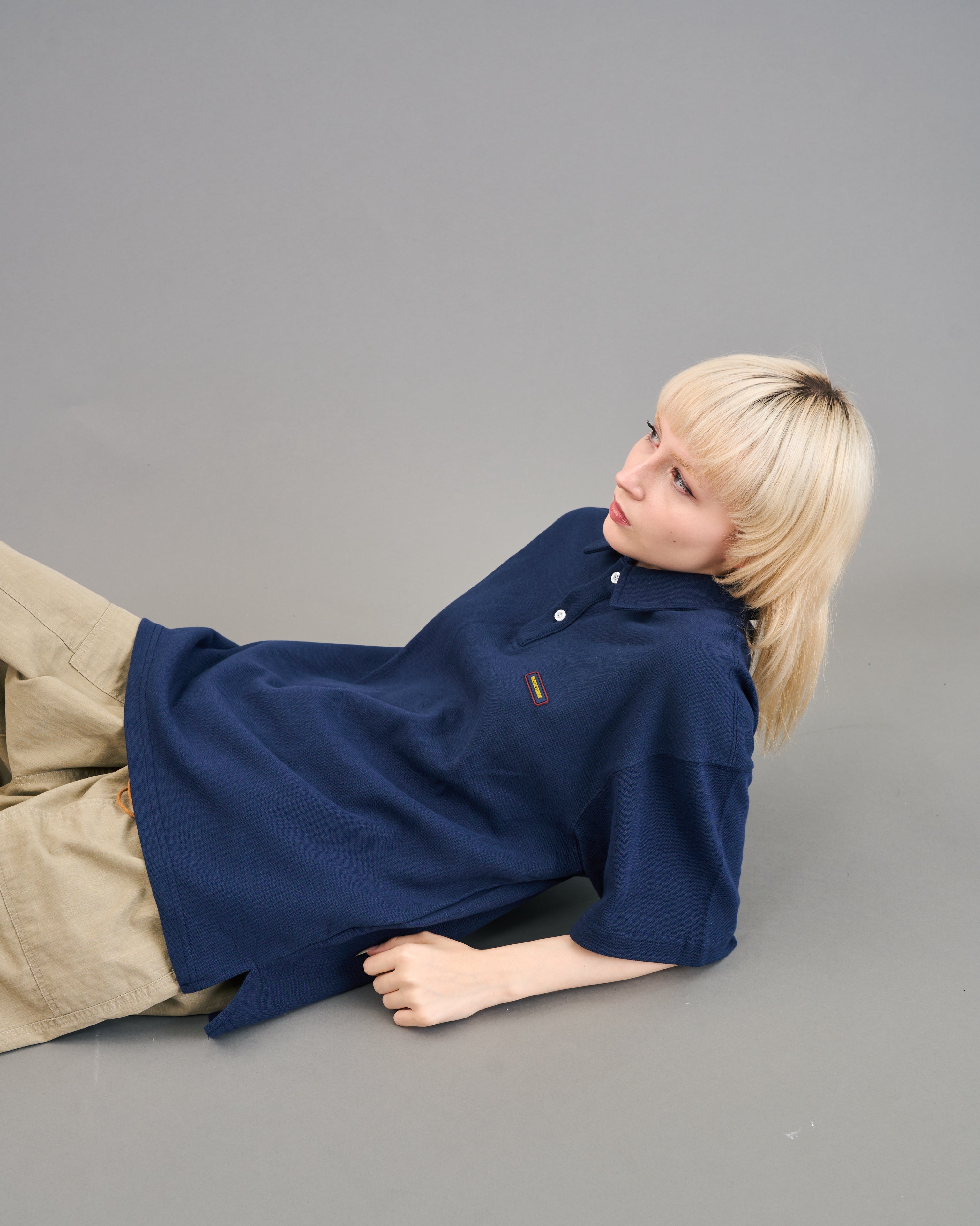 鹿子オーバーポロシャツSL0033