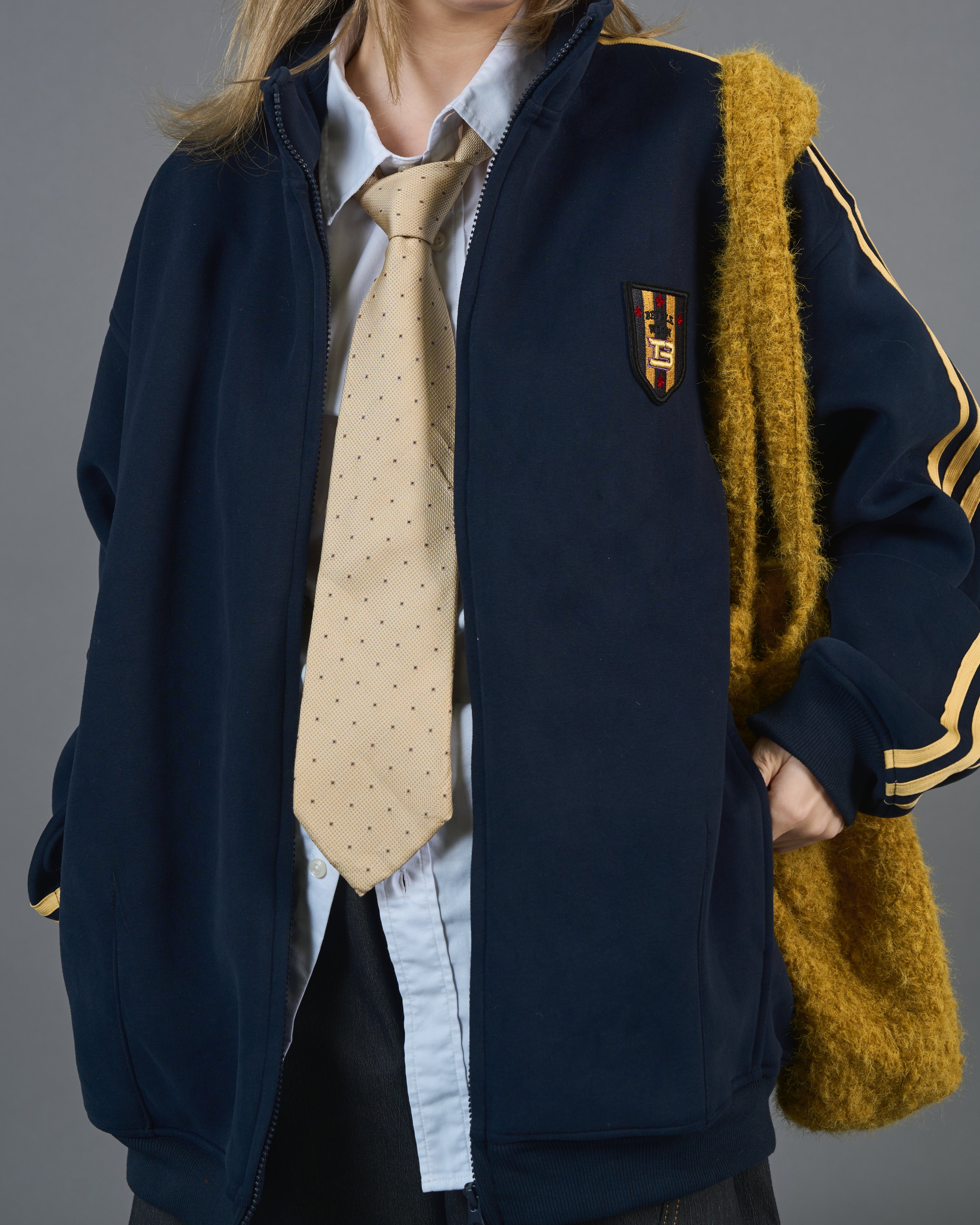 イエローシャギーニットバックSL0015