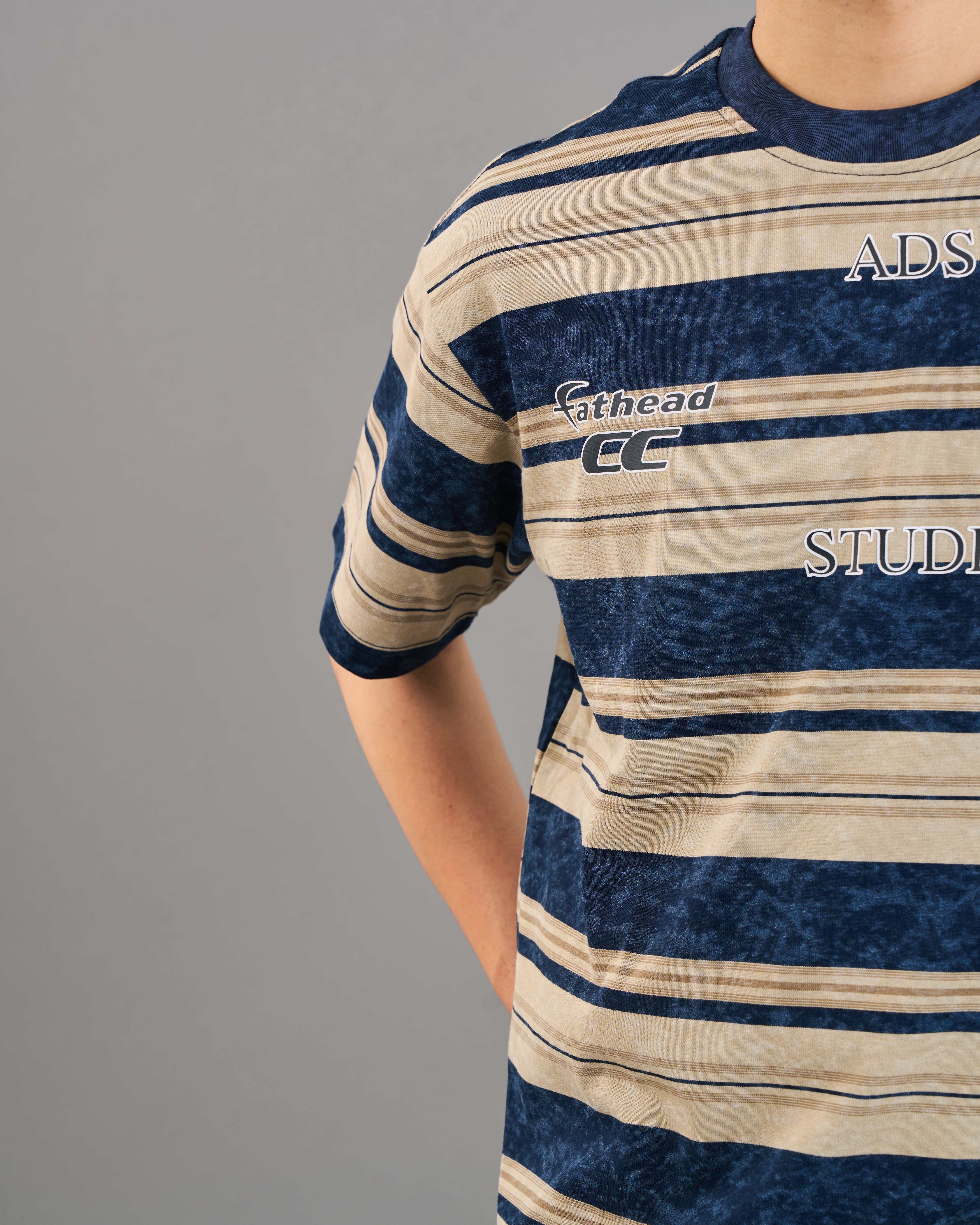 ADSボーダーtシャツSL0024