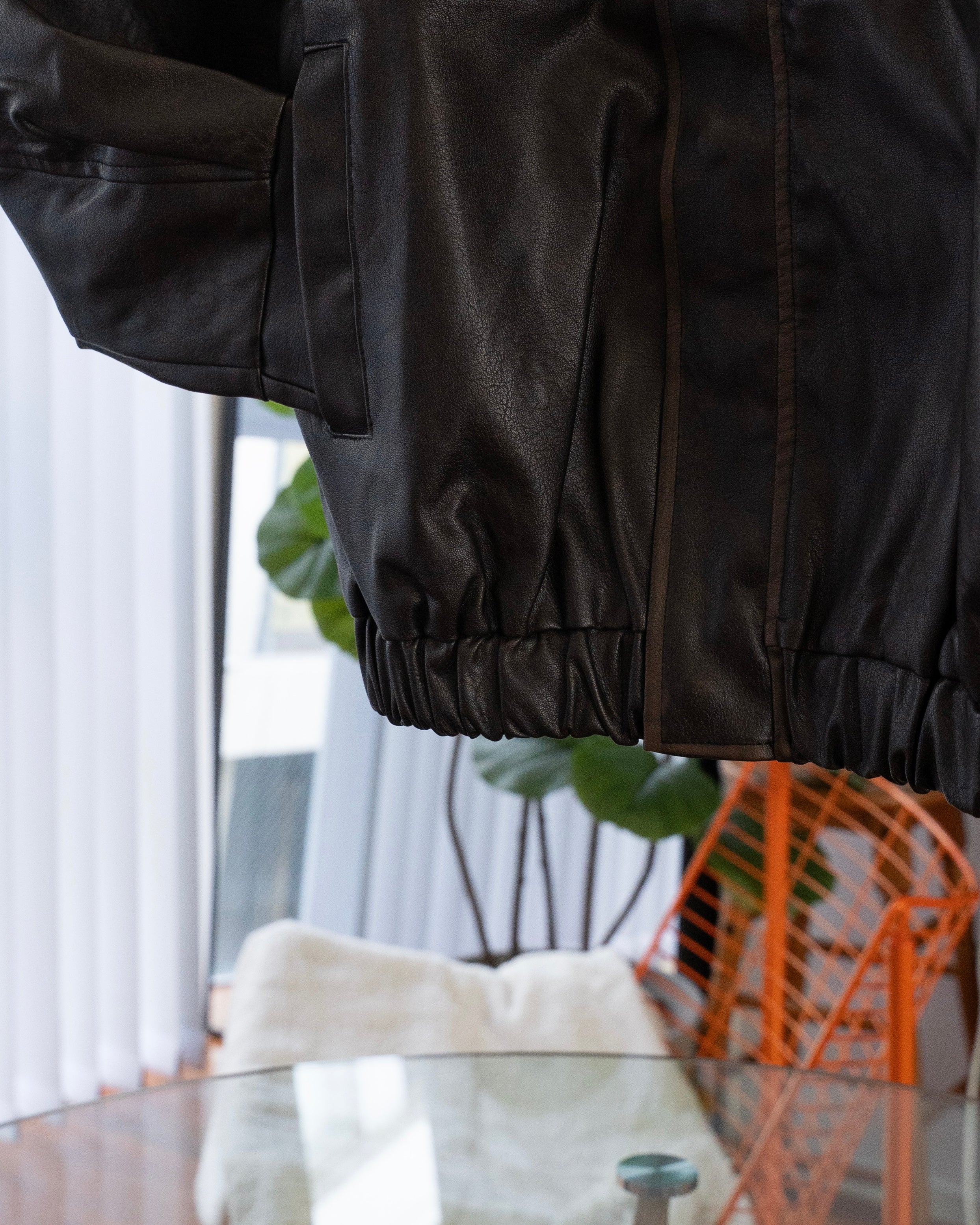 シープレザーショートブルゾンSL0077