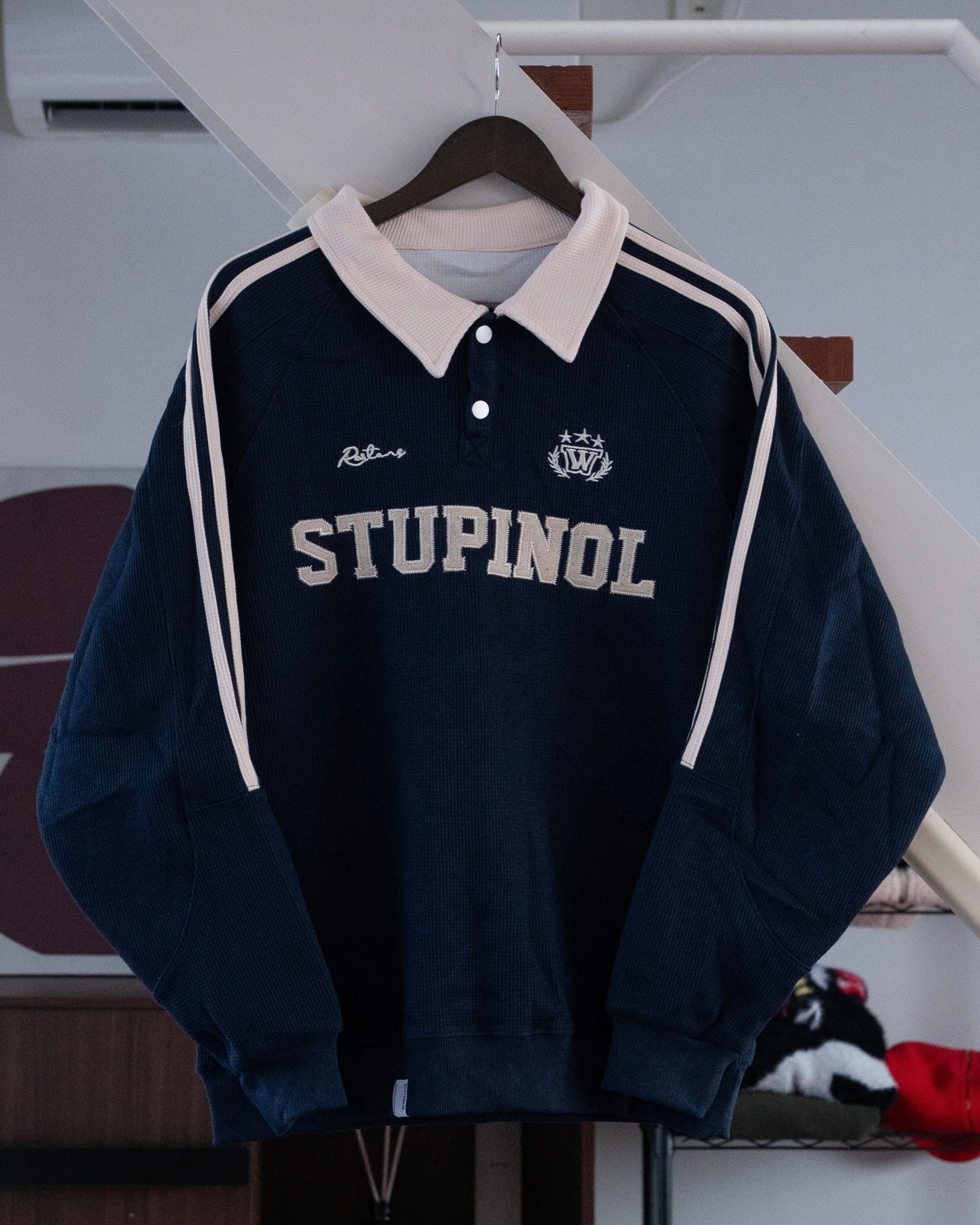 カレッジロゴ ラガースウェットSL0078