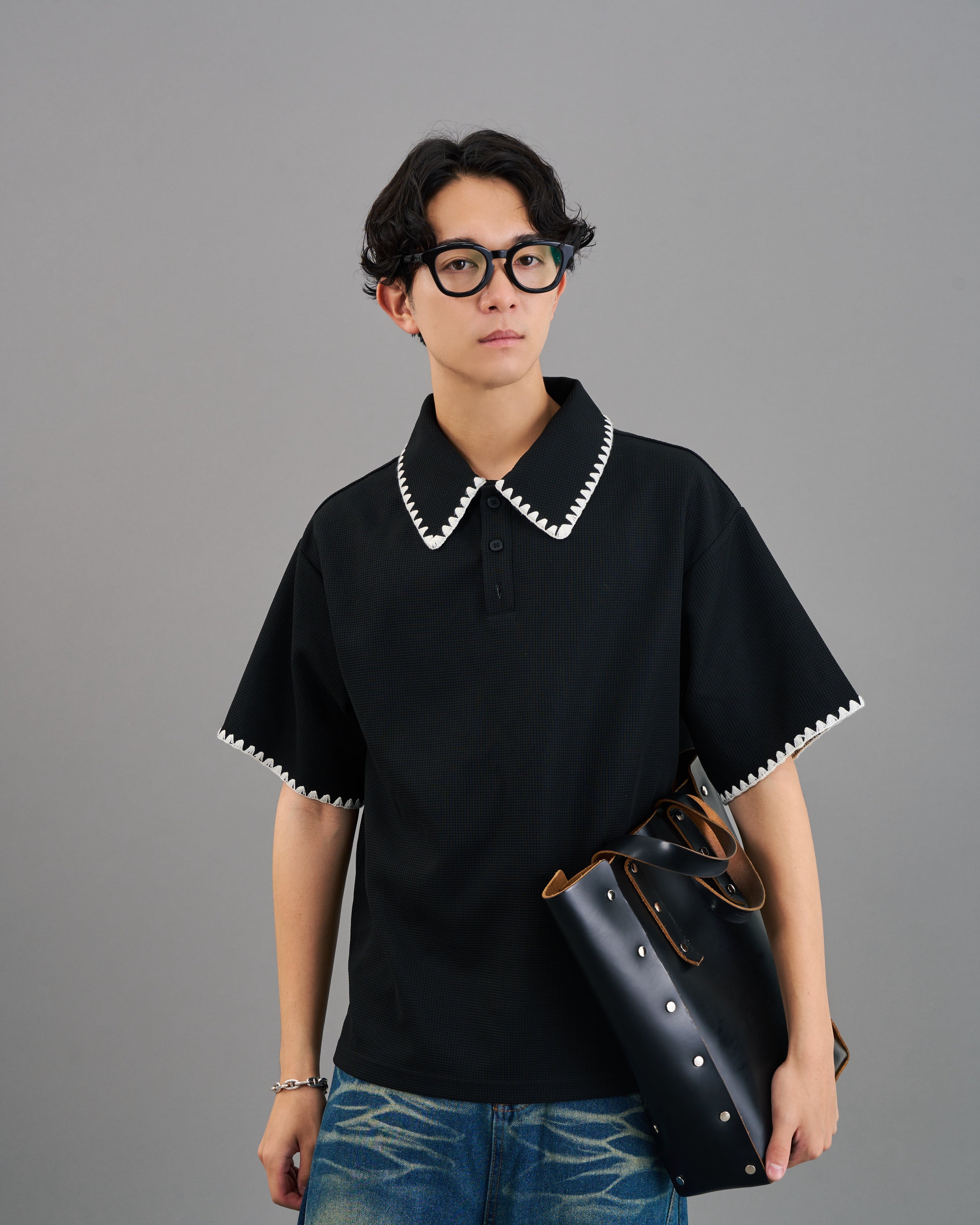 パイピングポロシャツSL0020