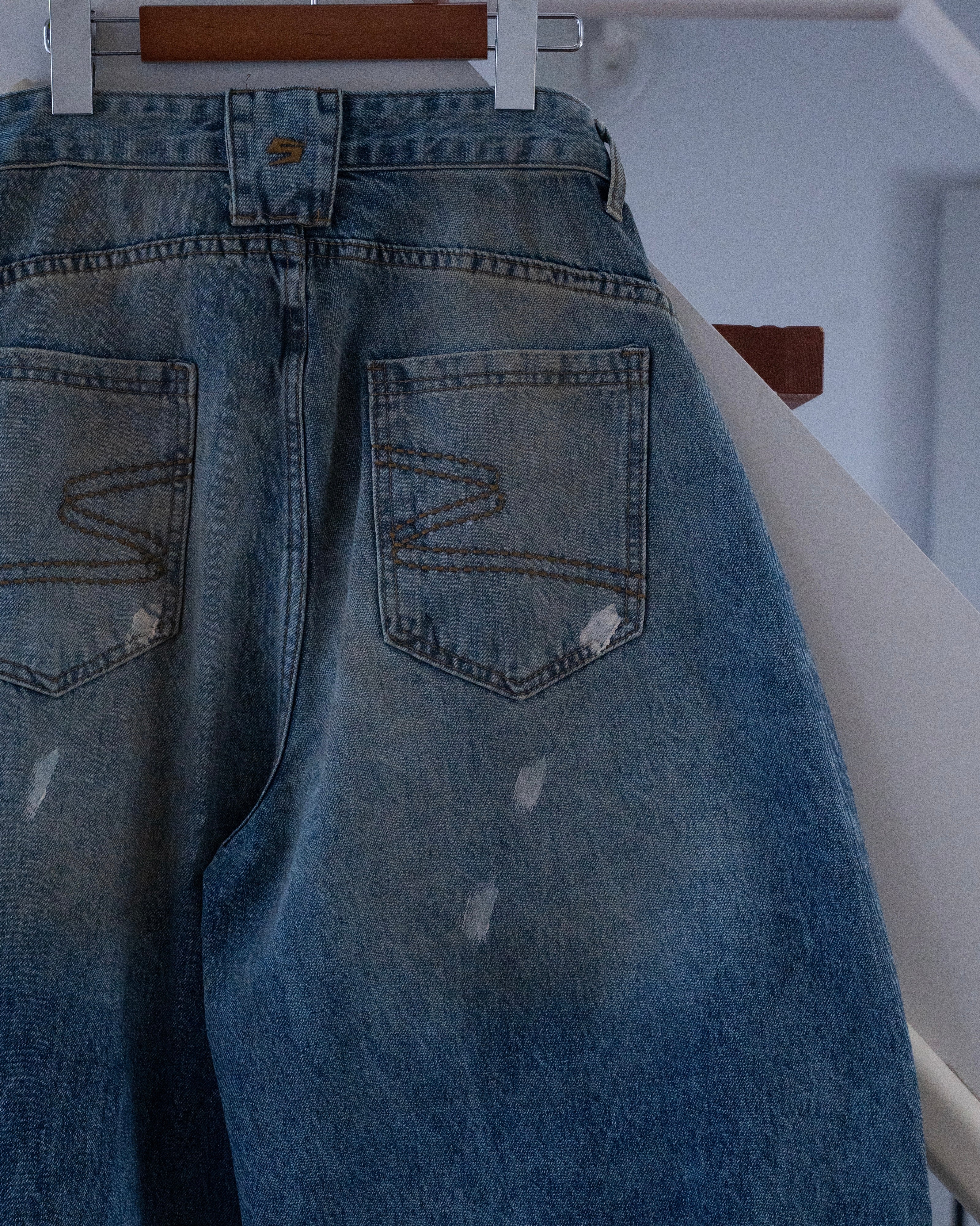 ペイントフェード バルーンデニムパンツSL0074