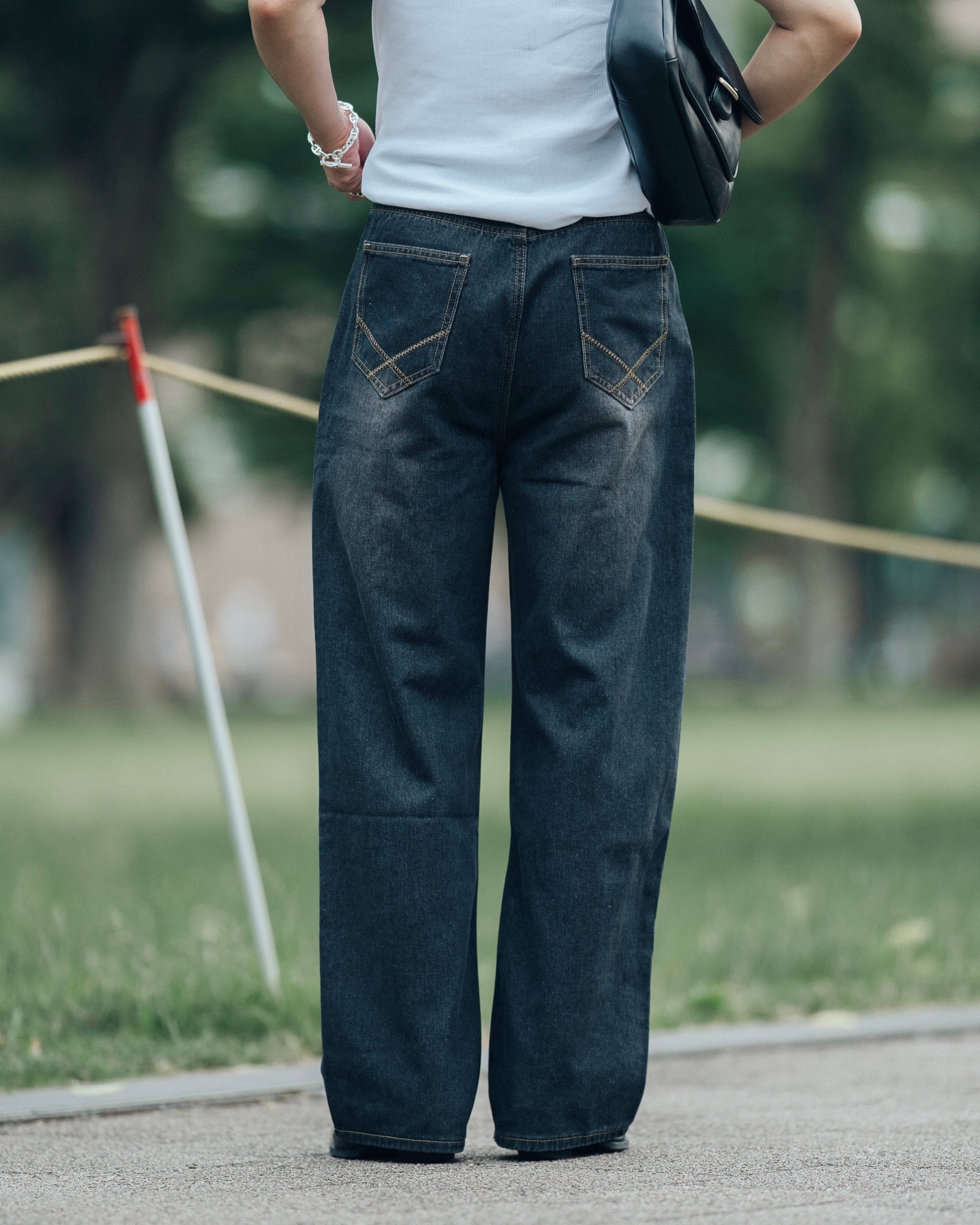 ストレートセミワイドデニムSL0038