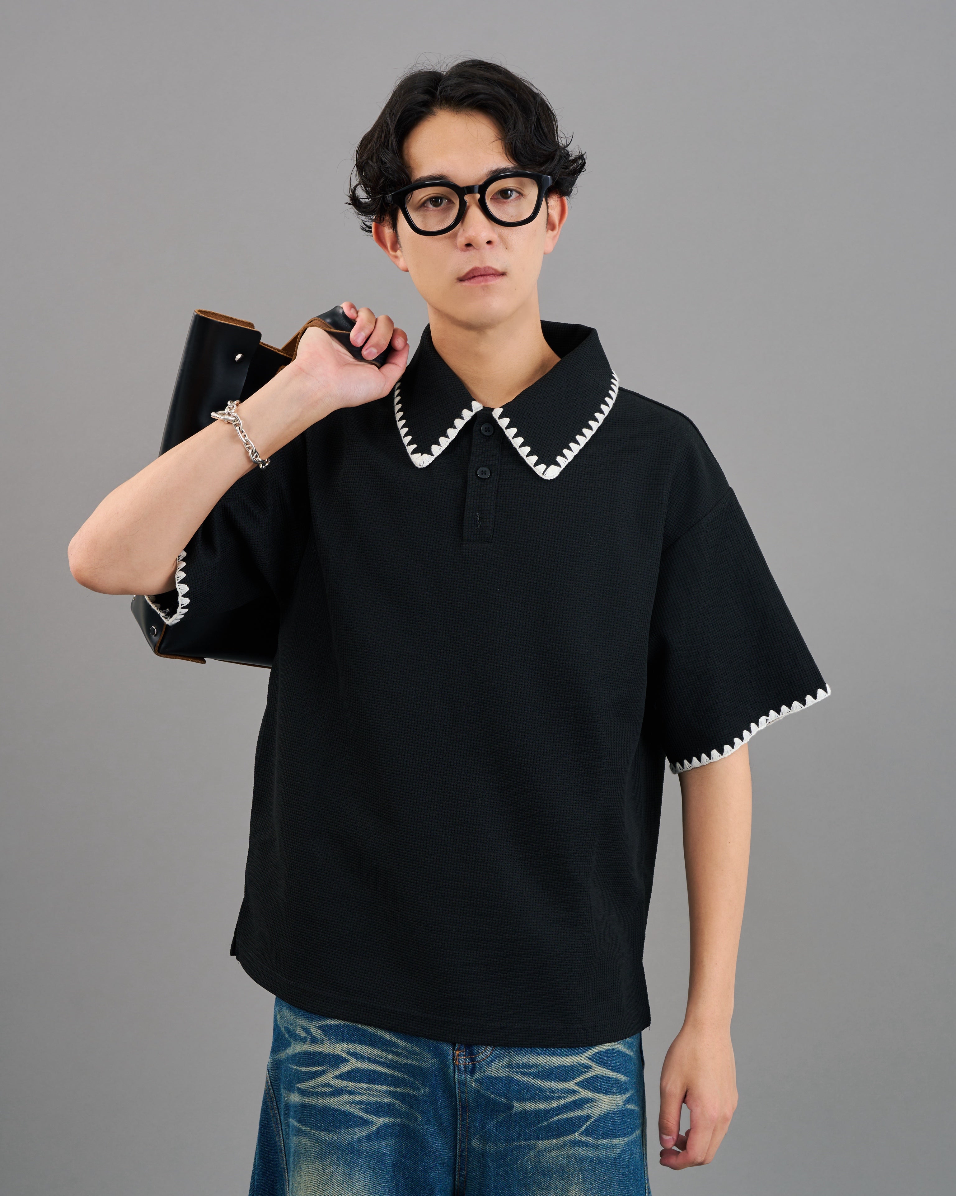 パイピングポロシャツSL0020