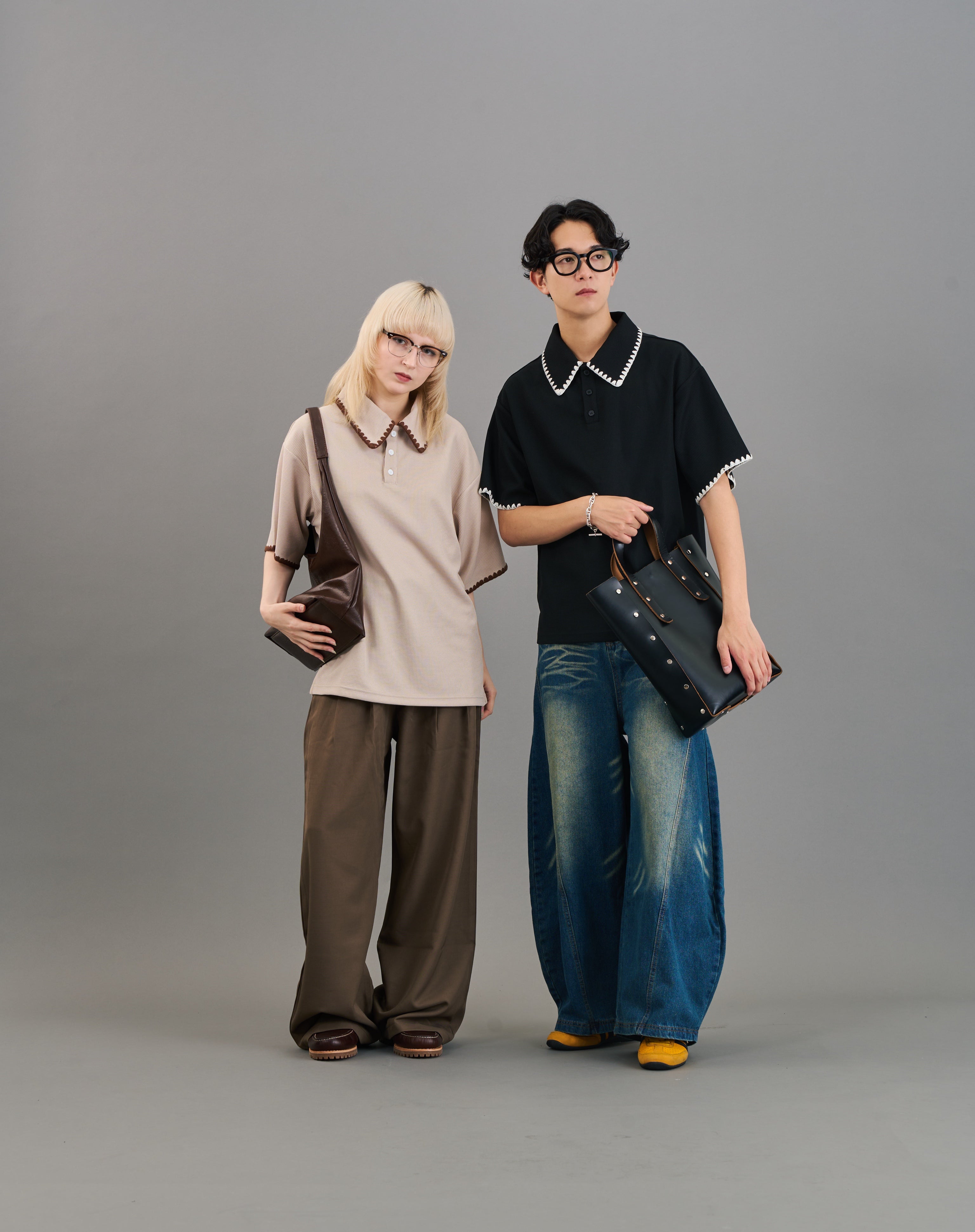 パイピングポロシャツSL0020