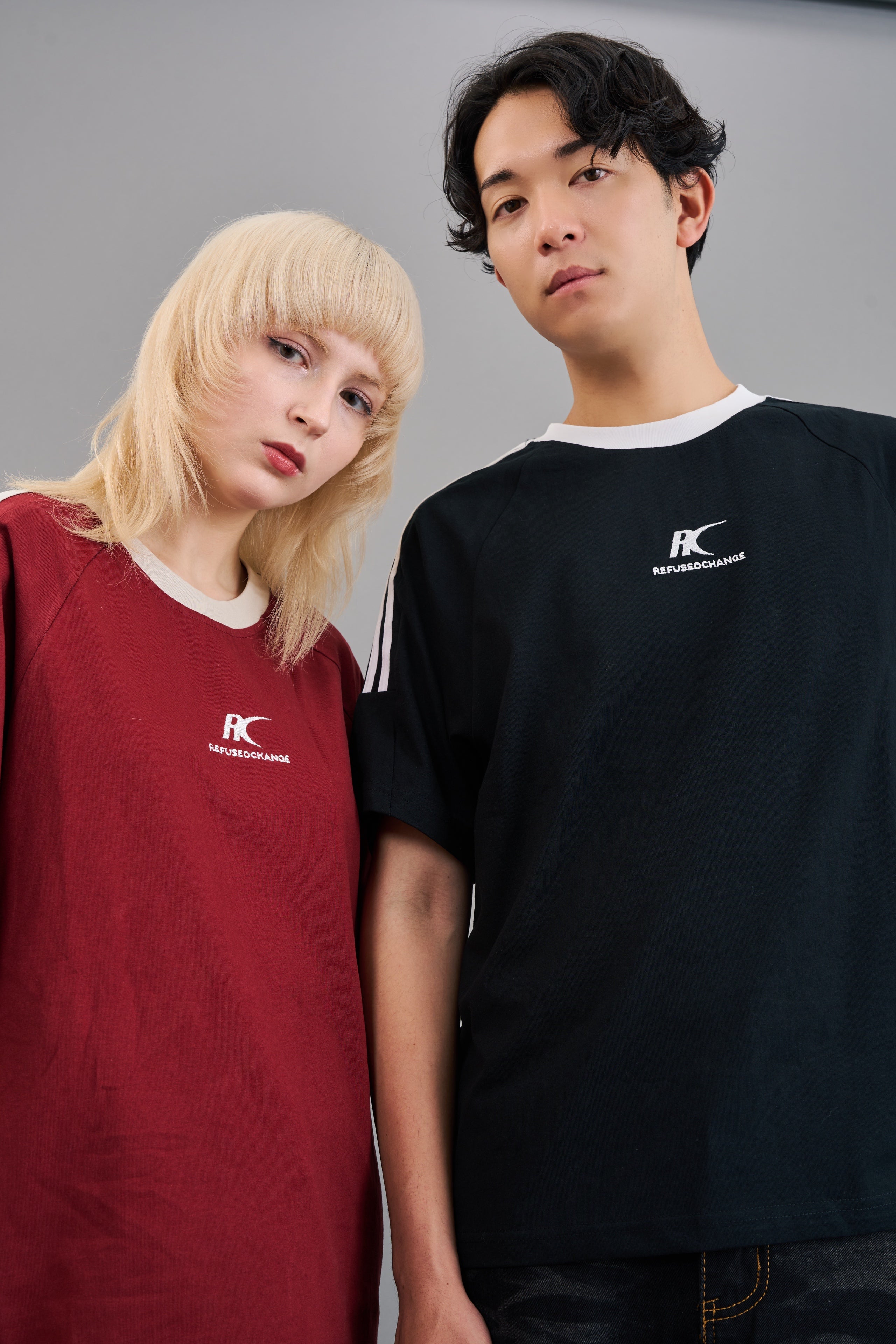 カラークレリックtシャツSL0036