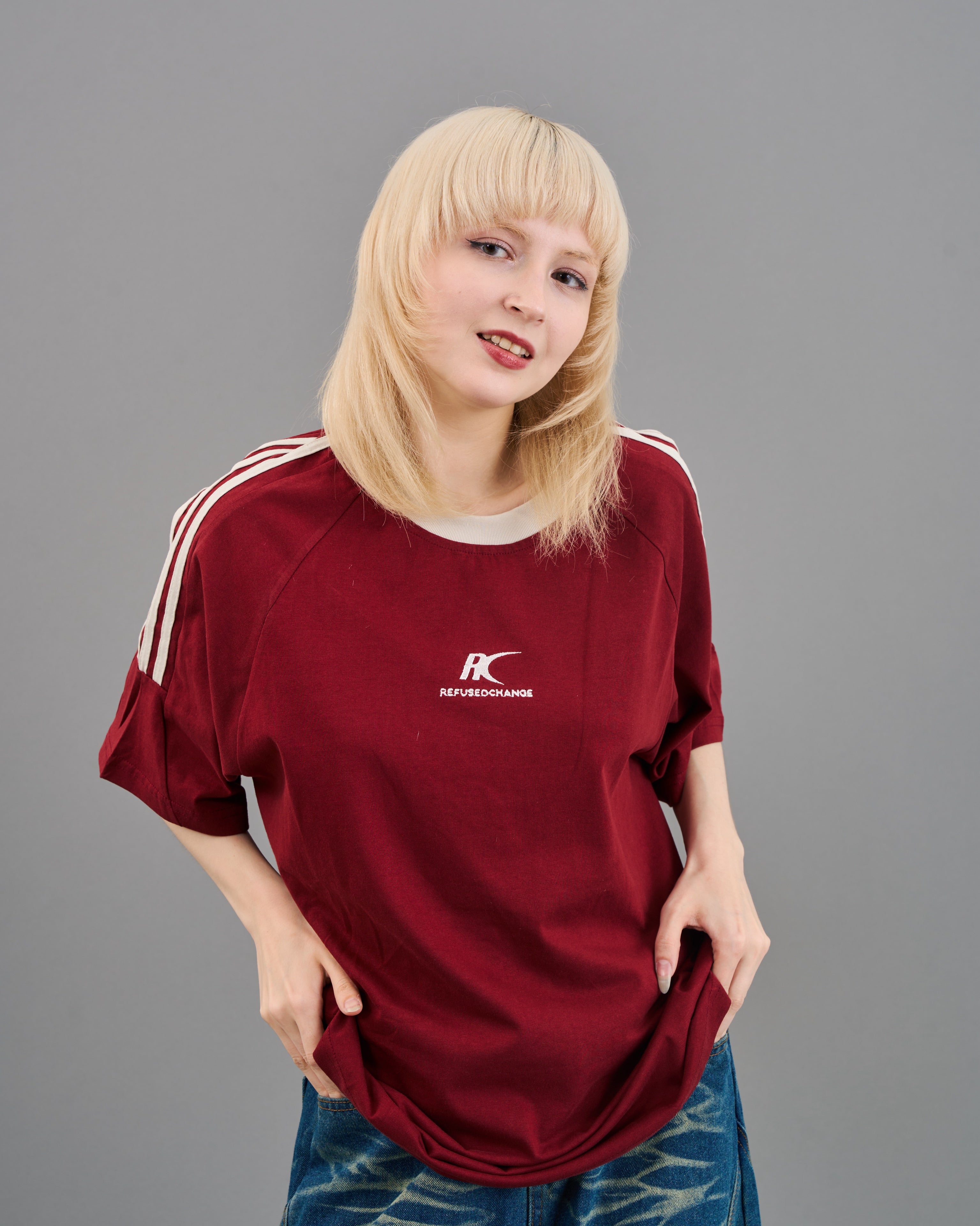 カラークレリックtシャツSL0036