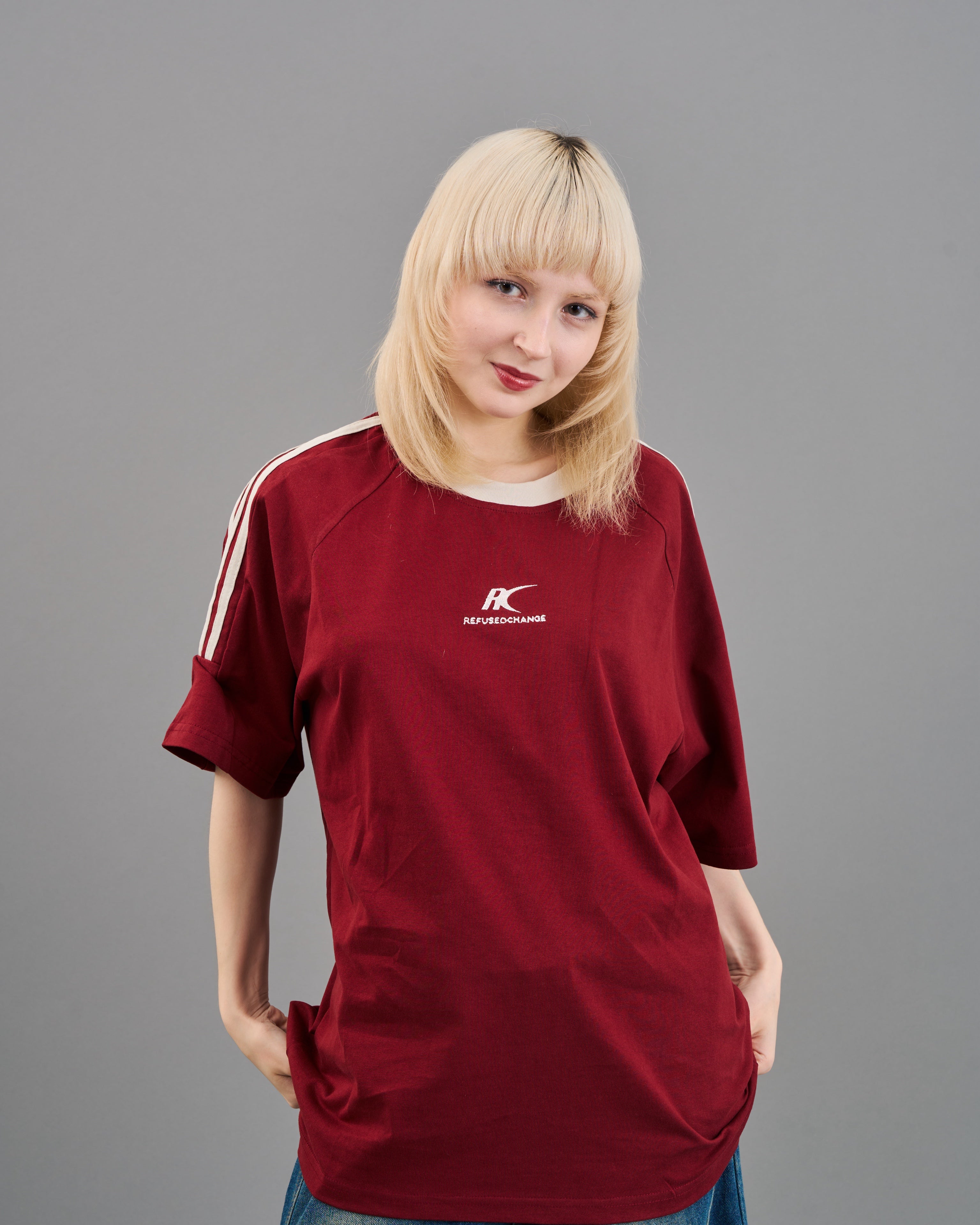 カラークレリックtシャツSL0036