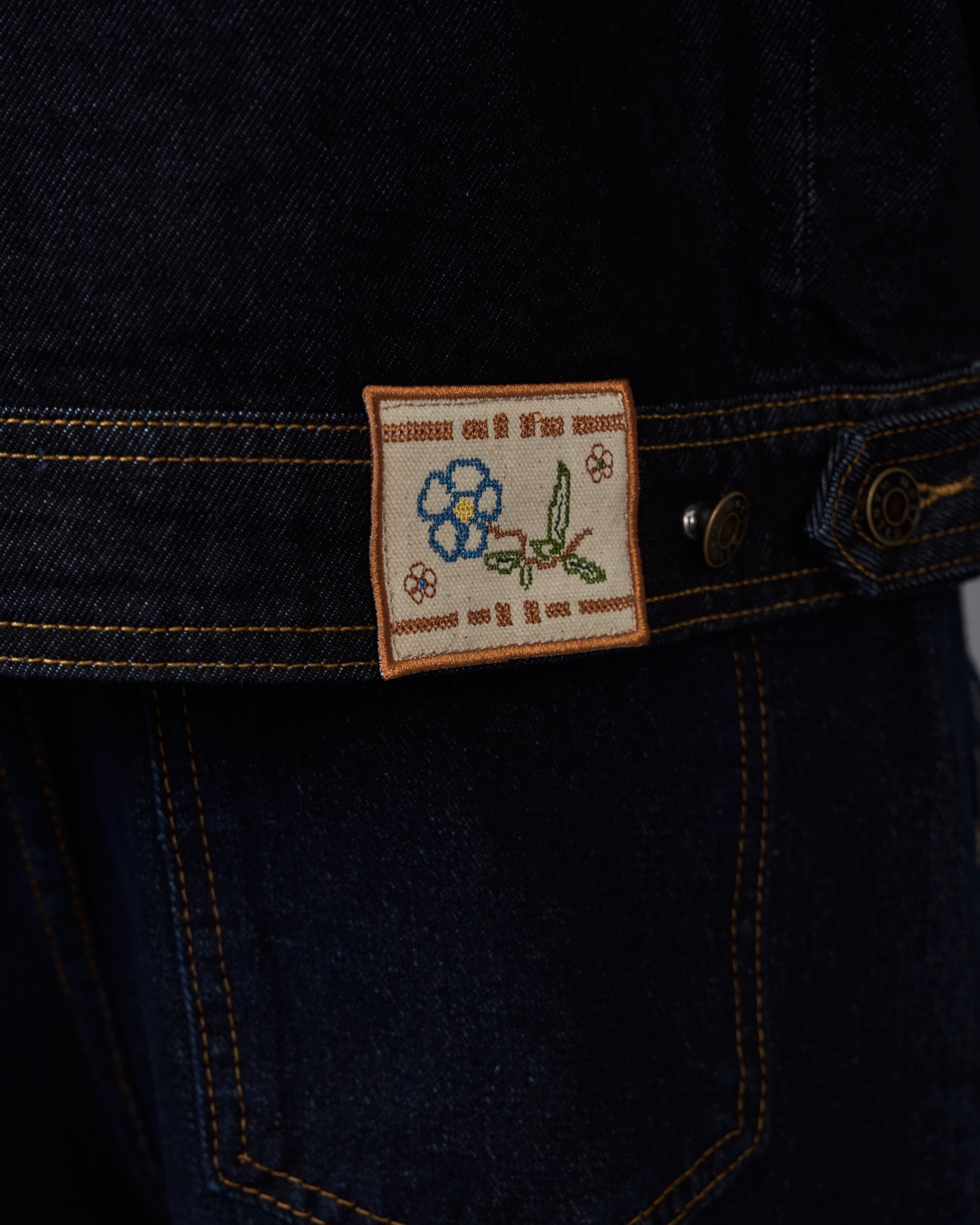 【セットアップ対応】Embroidery Denim Jacket/エンブロイダリーデニムジャケット SL0050