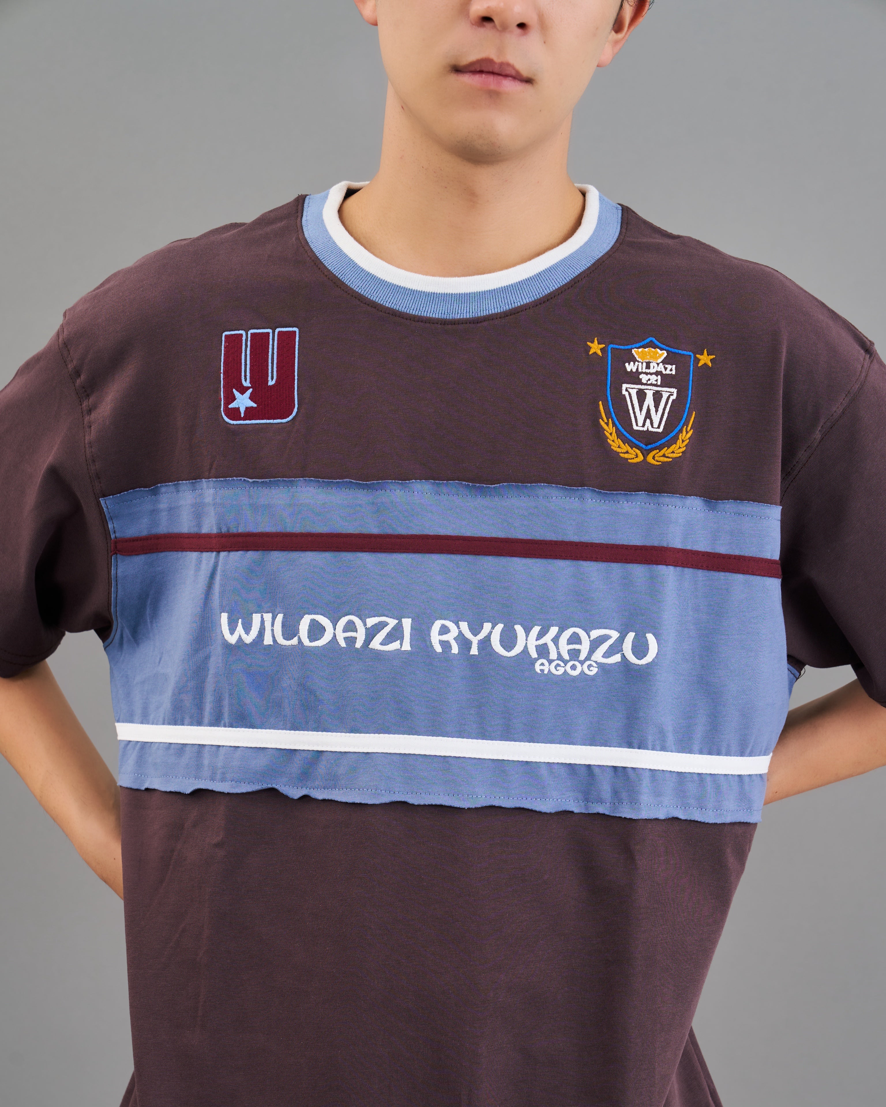 カラーブロックtシャツSL0025