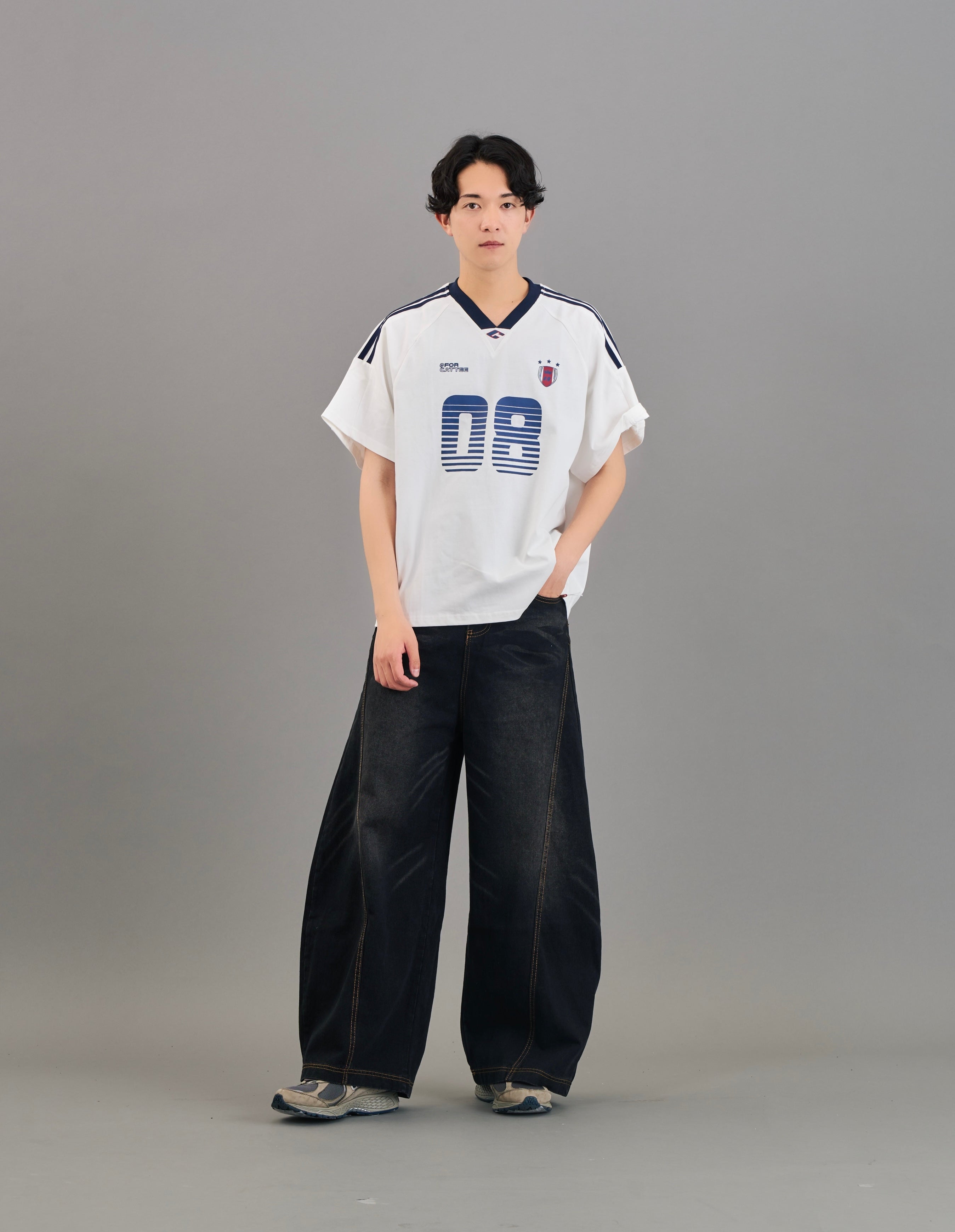 サッカーvネックゲームシャツSL0029