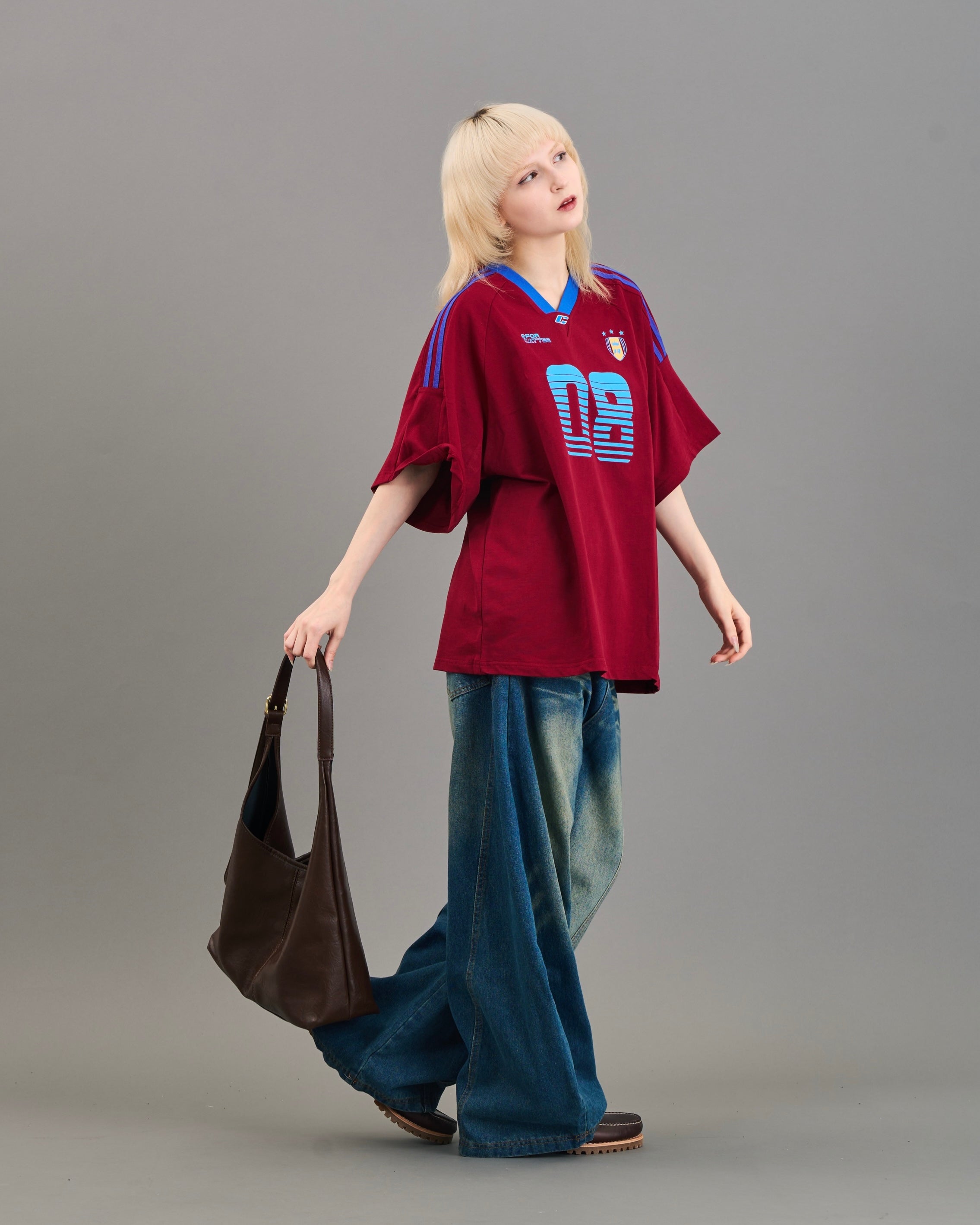 サッカーvネックゲームシャツSL0029