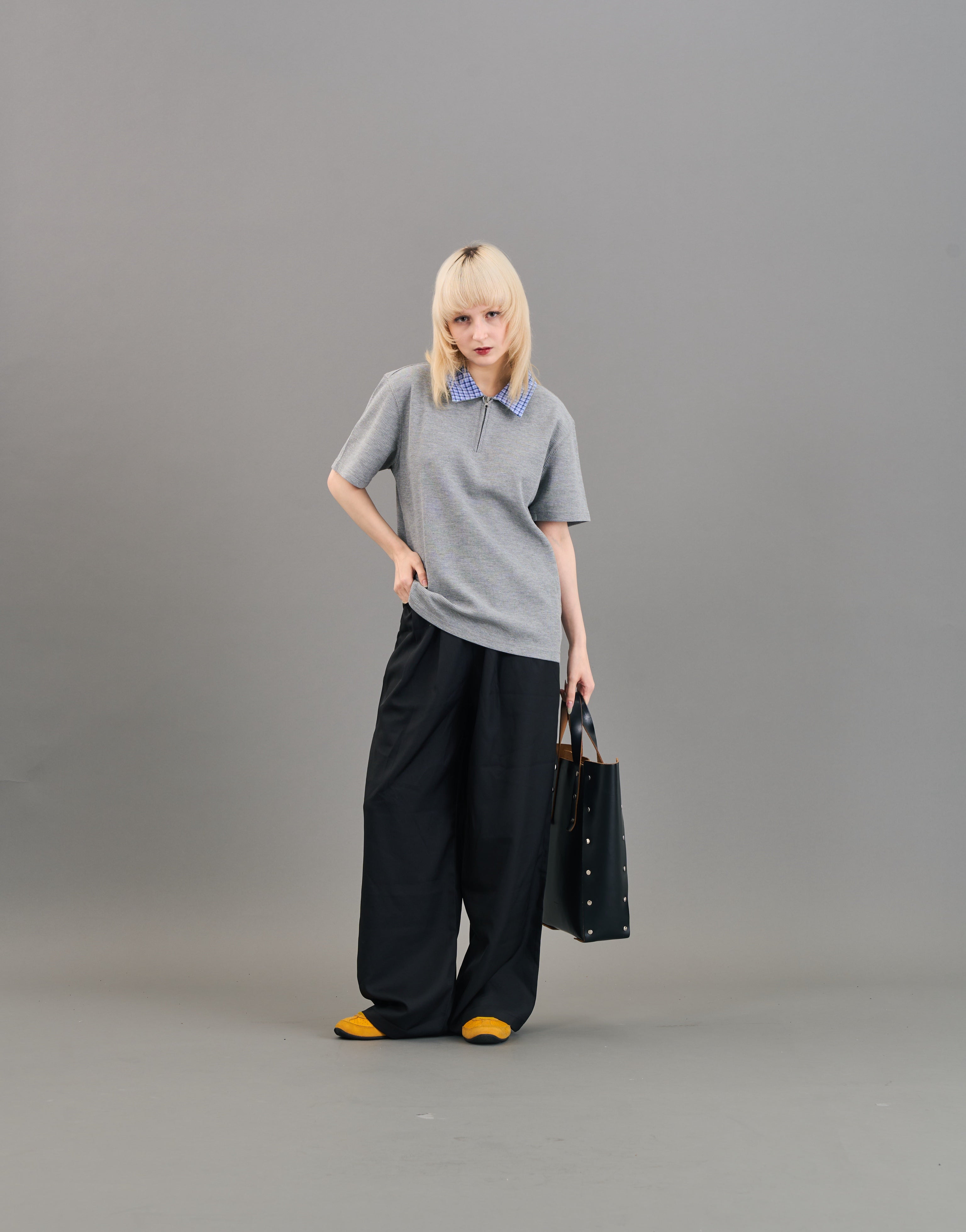 キリカエワッフルポロシャツSL0028