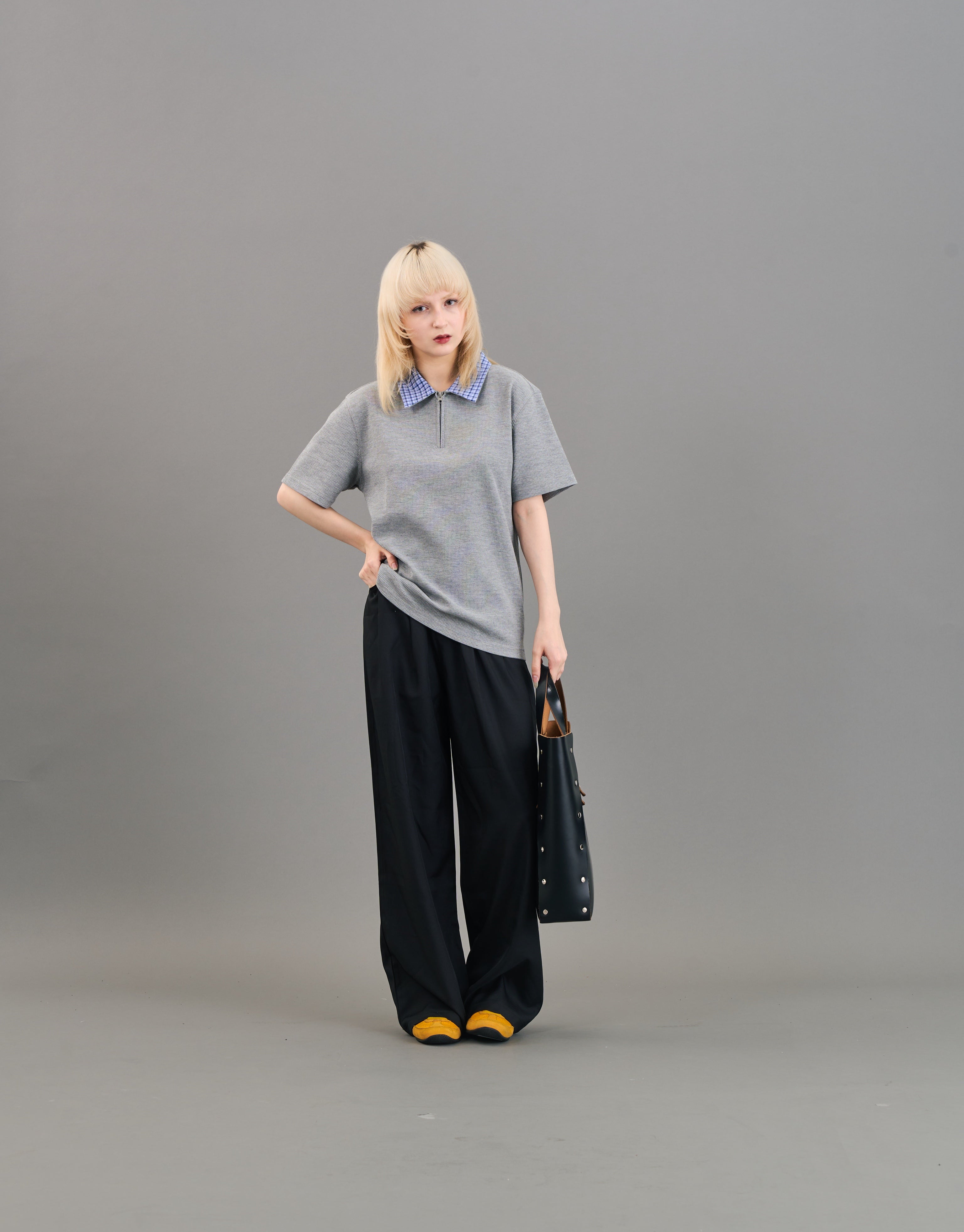 キリカエワッフルポロシャツSL0028