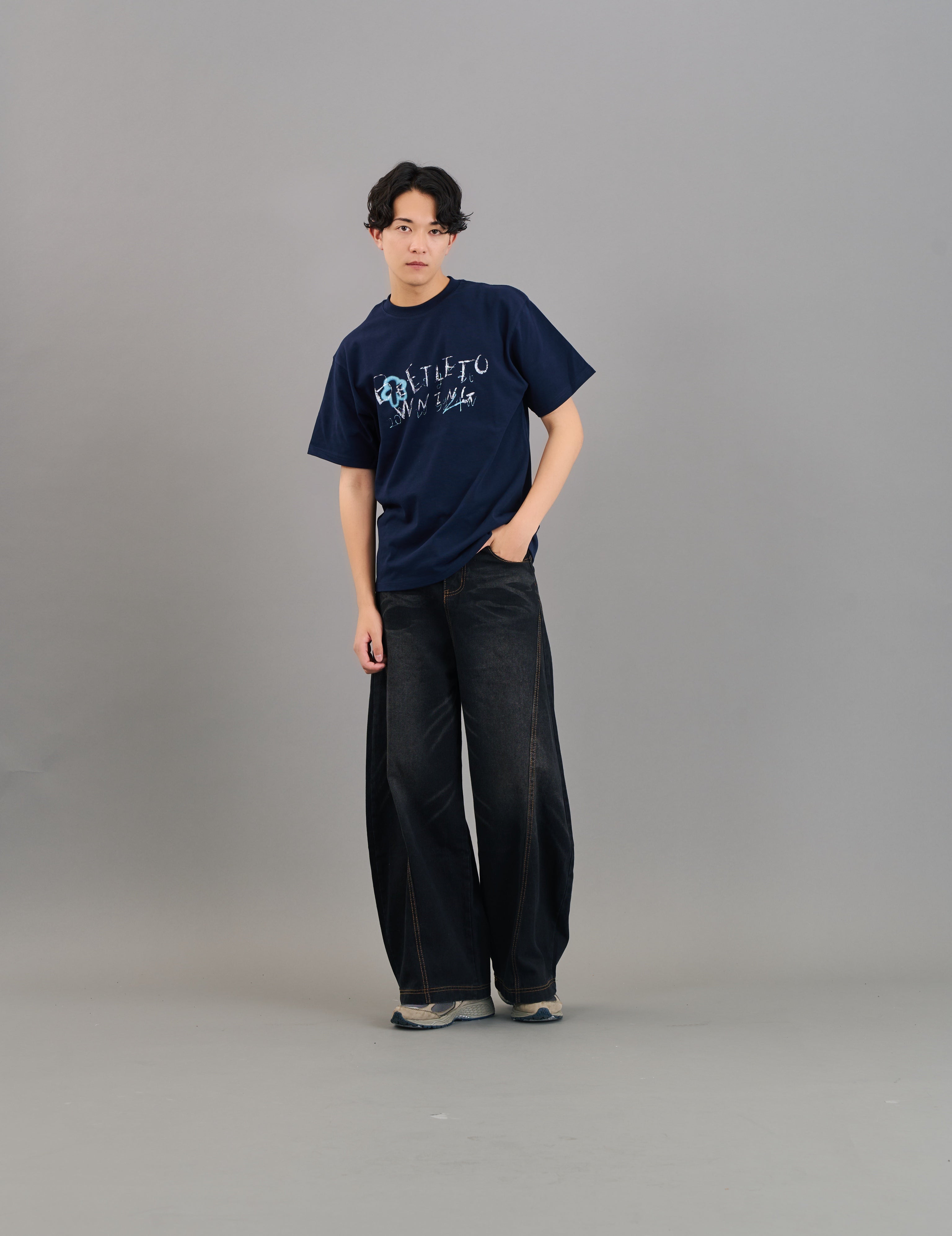 フェイデッドグラフィックtシャツSL0036