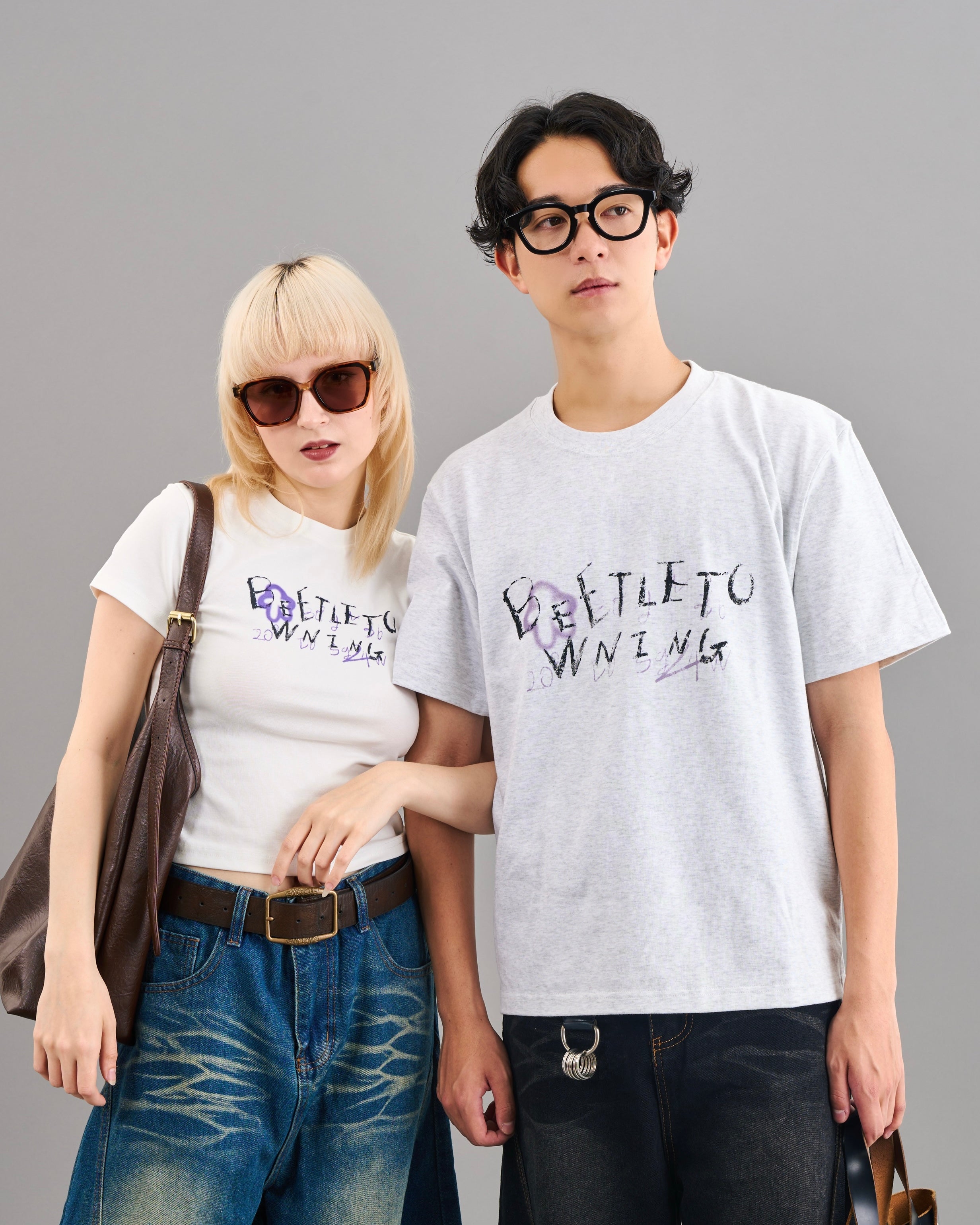 フェイデッドグラフィックtシャツSL0036