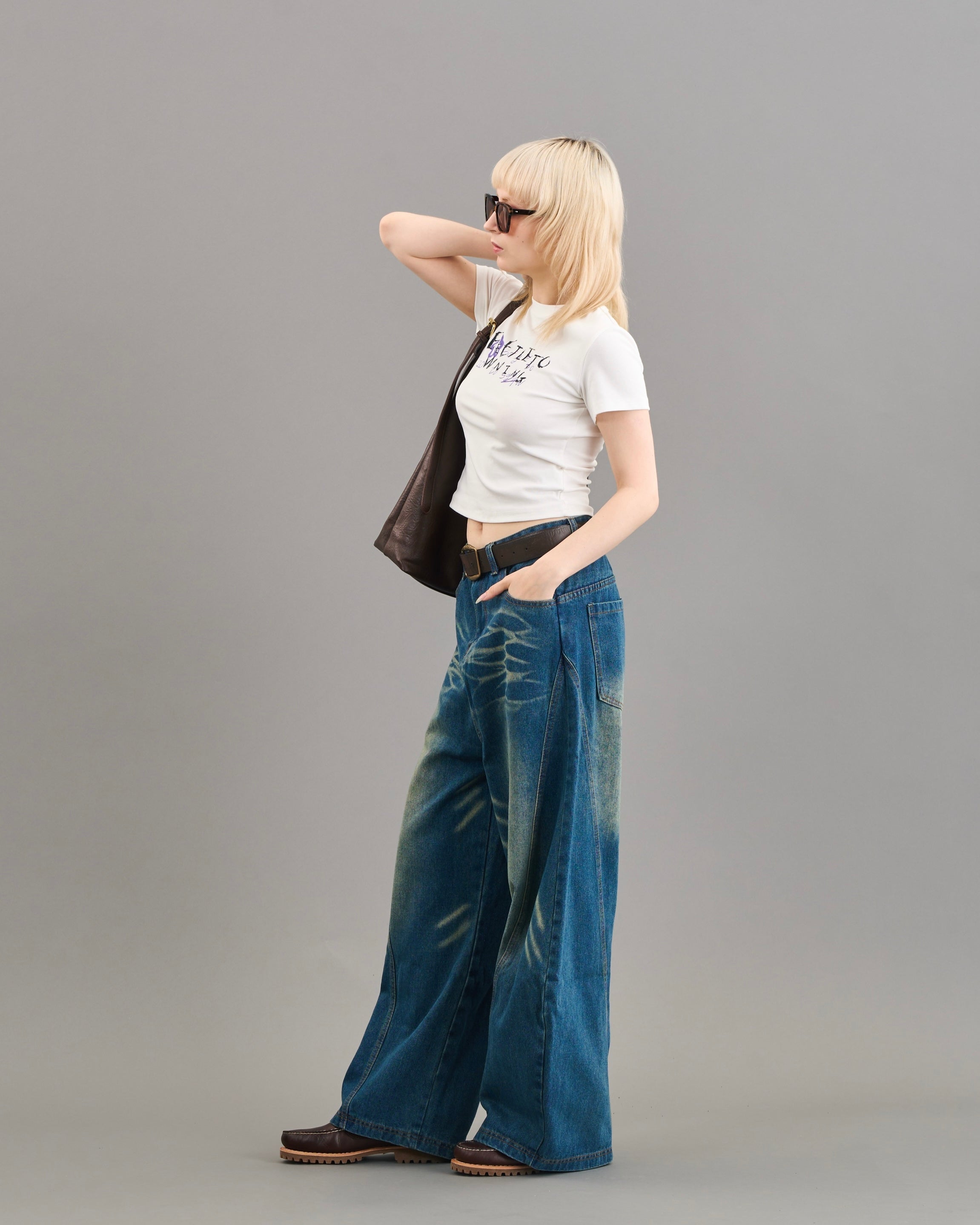 フェイデッドグラフィックtシャツSL0036