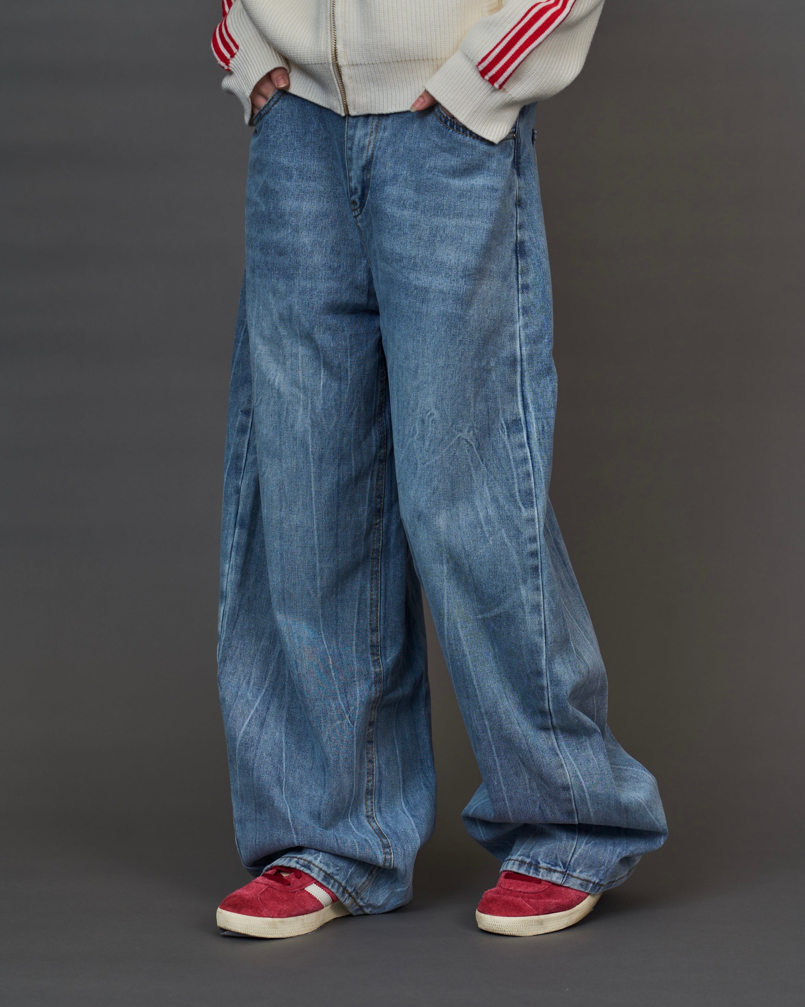 ラインストーンビンテージデニム/Rhinestone Vintage Denim SL0047