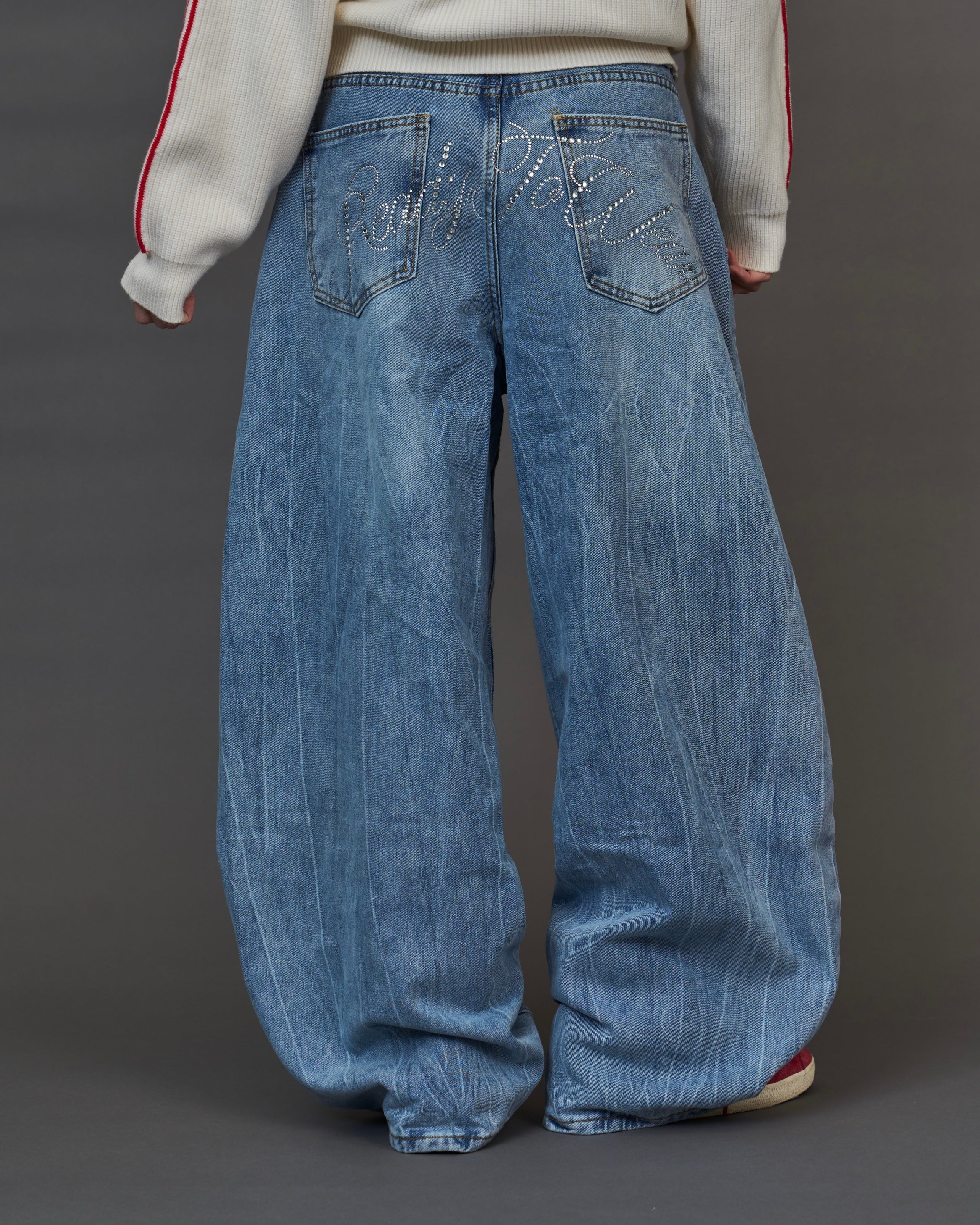 ラインストーンビンテージデニム/Rhinestone Vintage Denim SL0047