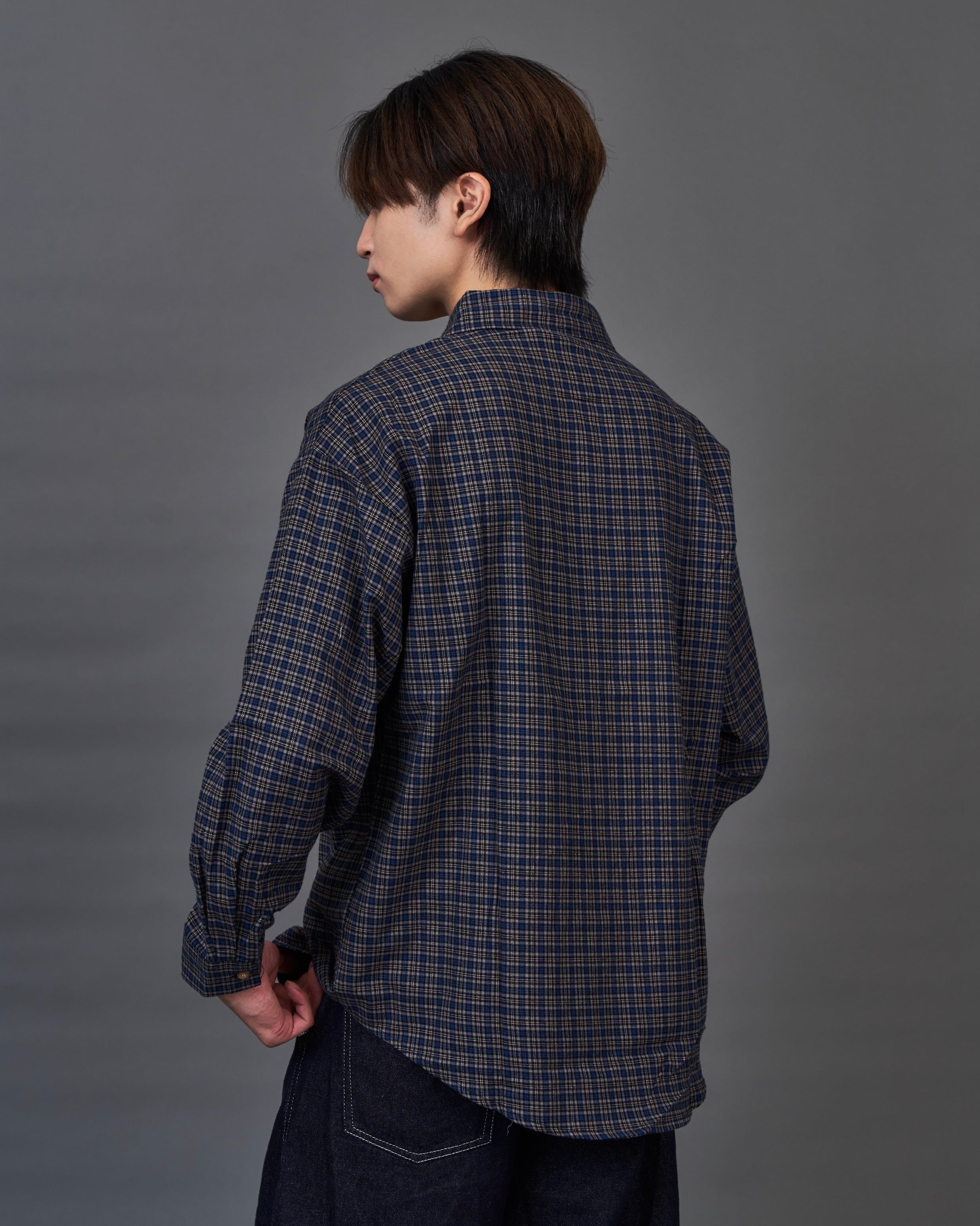Check Pattern Regular Collar Shirt /チェックパターン レギュラーカラーシャツ SL0044