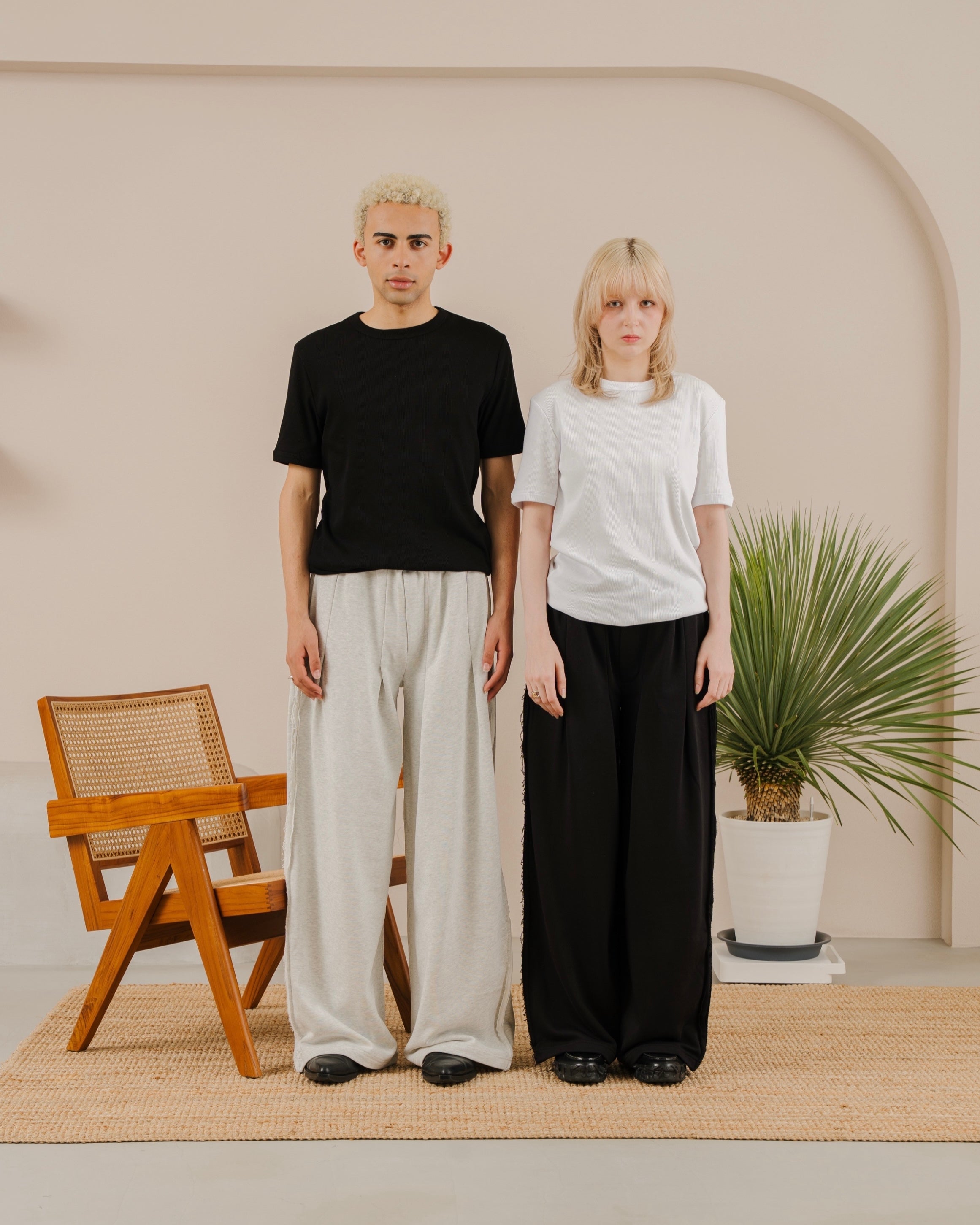 Inside-Out Wide Sweatpants