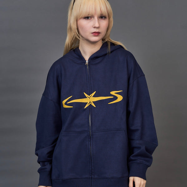 スターストライプ ジップパーカー / Star Stripe Zip Hoodie SL0061