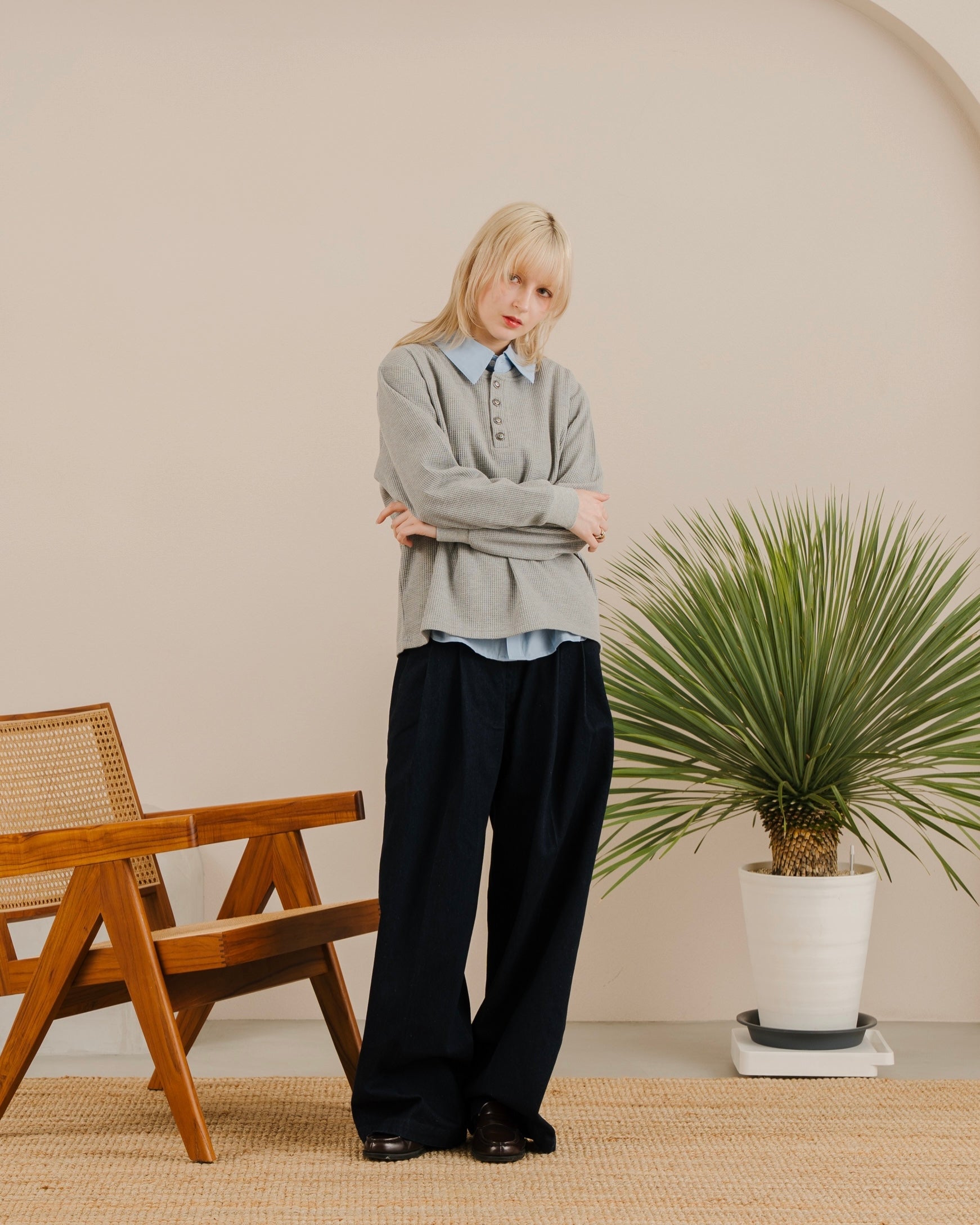 Fragment Heavy Henley Neck Tee