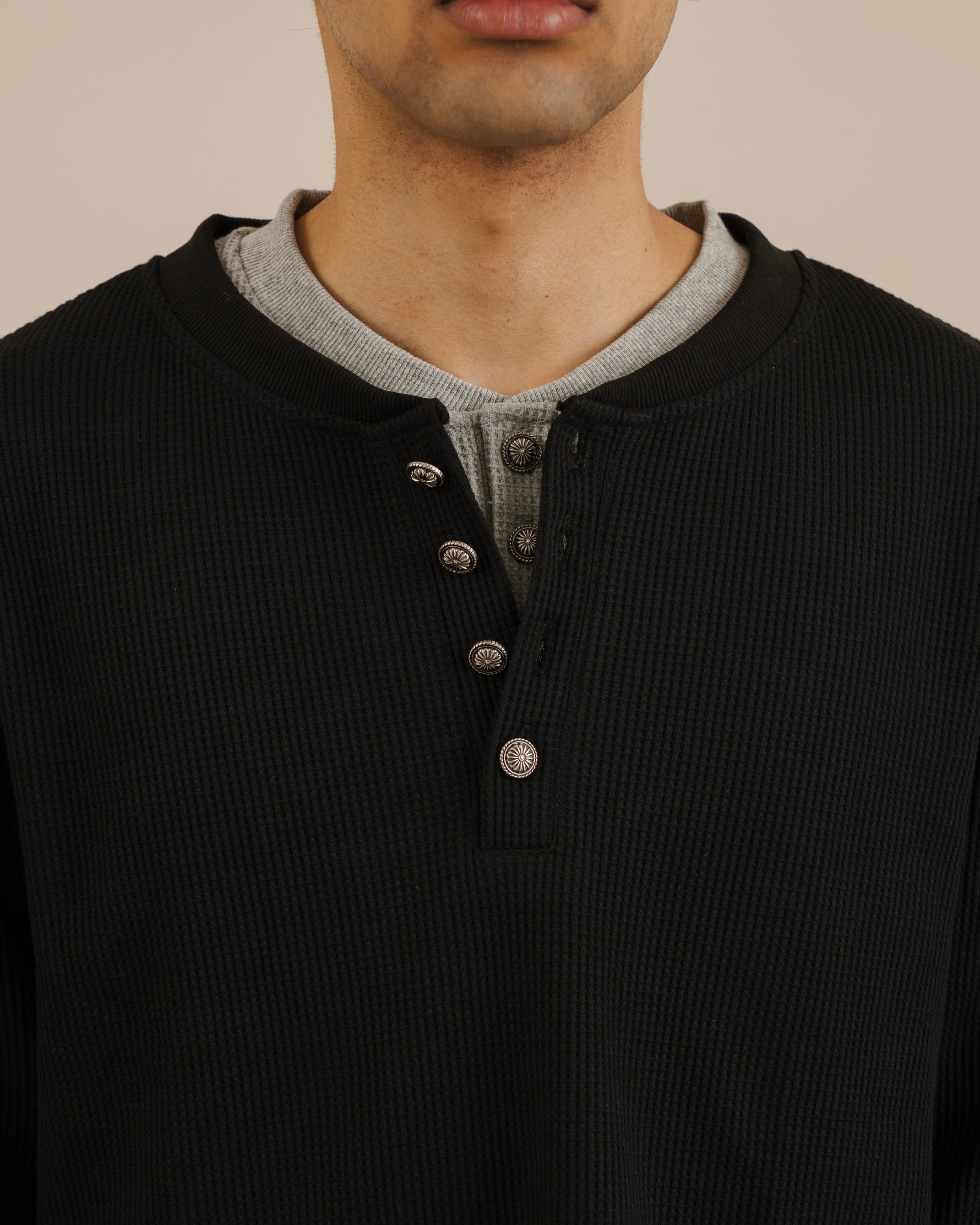 Fragment Heavy Henley Neck Tee