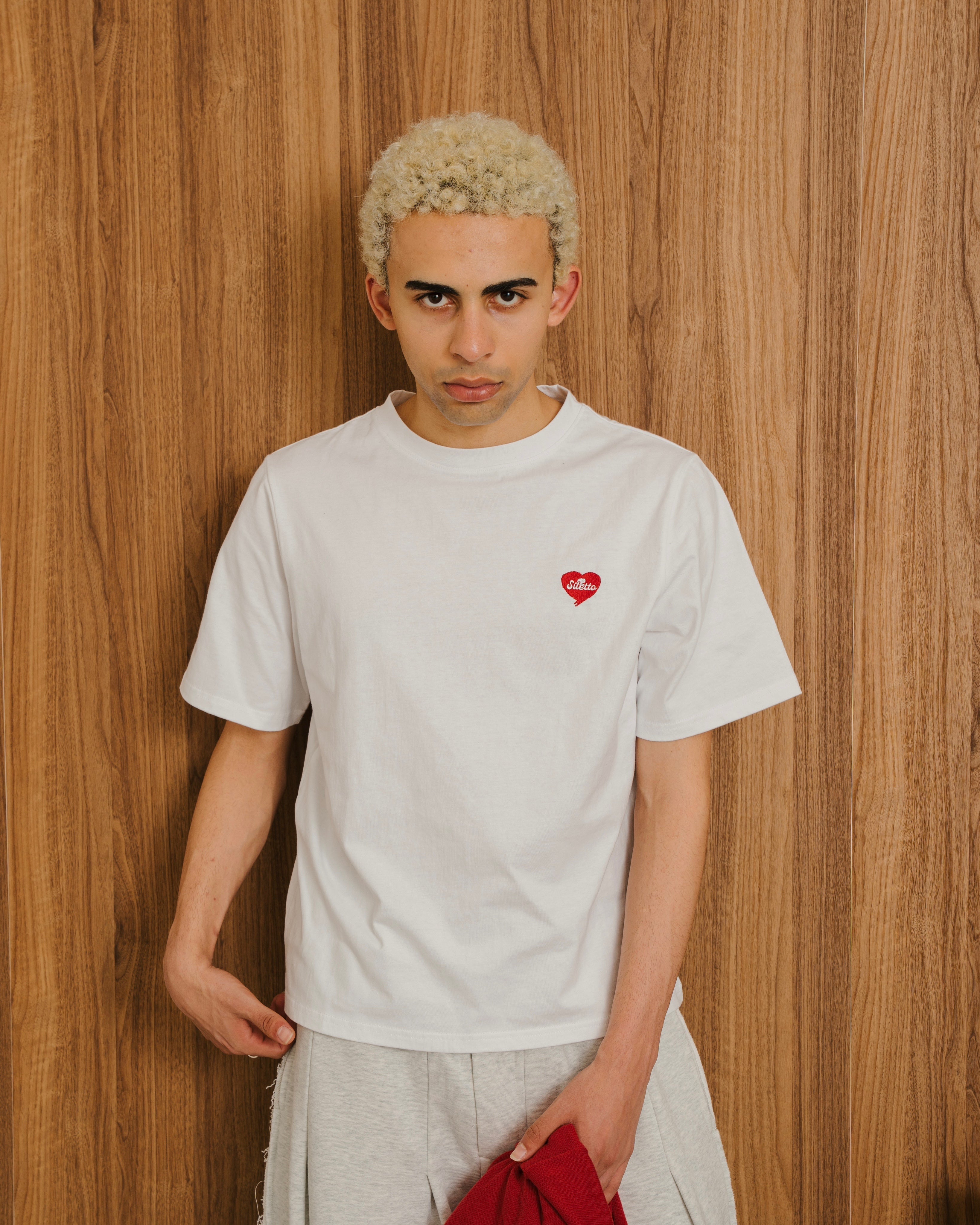 Heart Embroidery Tee