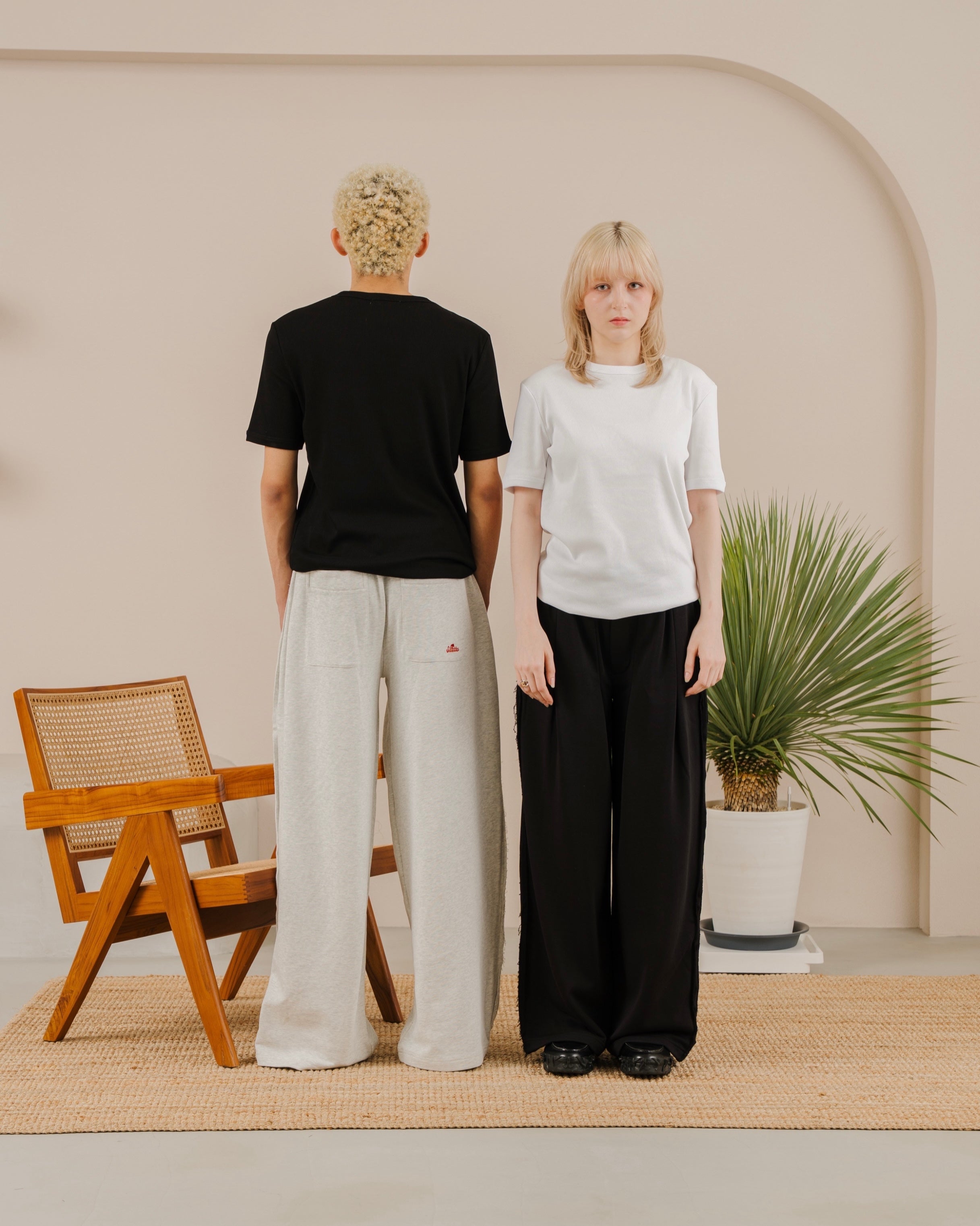 Inside-Out Wide Sweatpants
