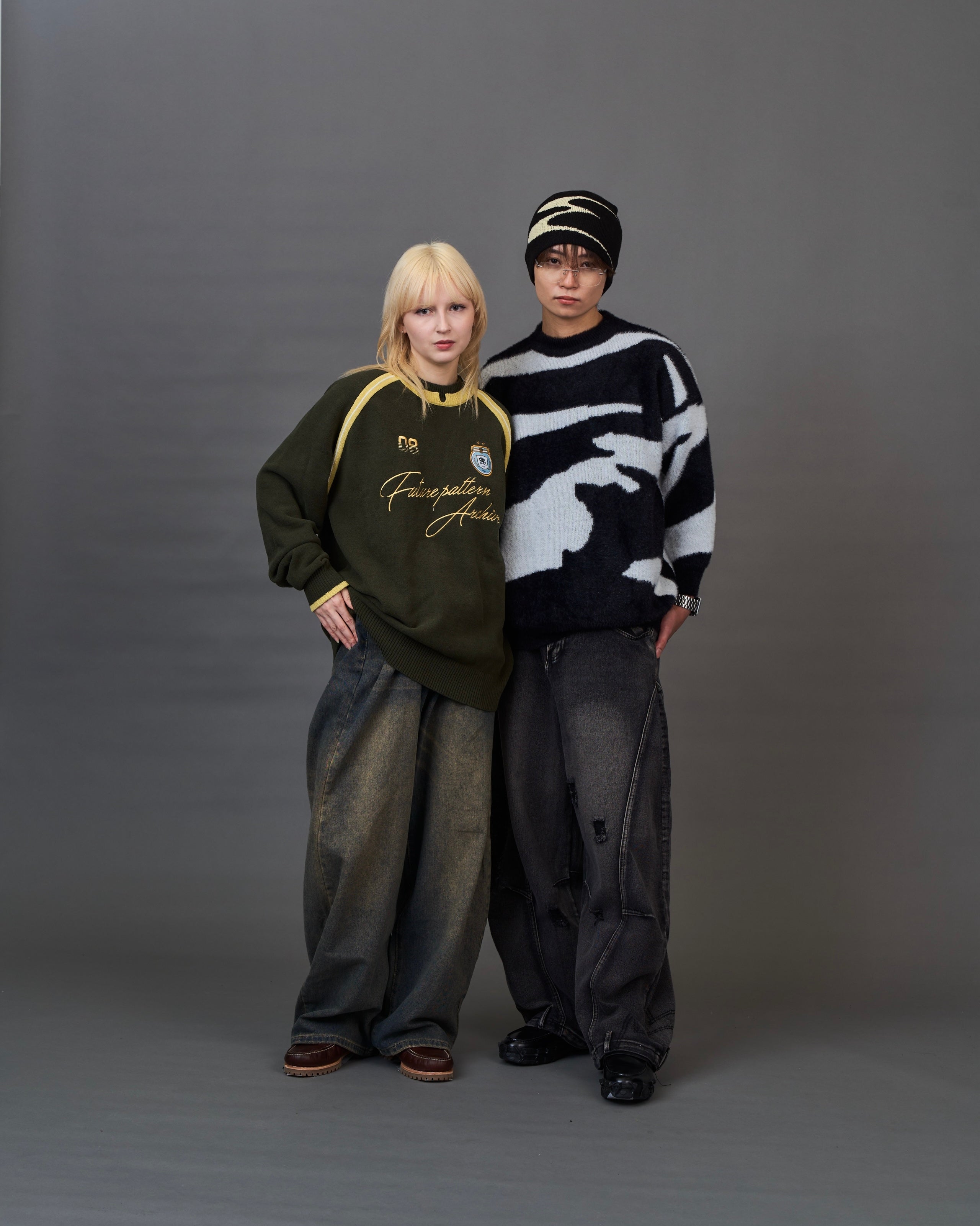 mohair like marble knit/モヘアライクマーブルニット SL0068