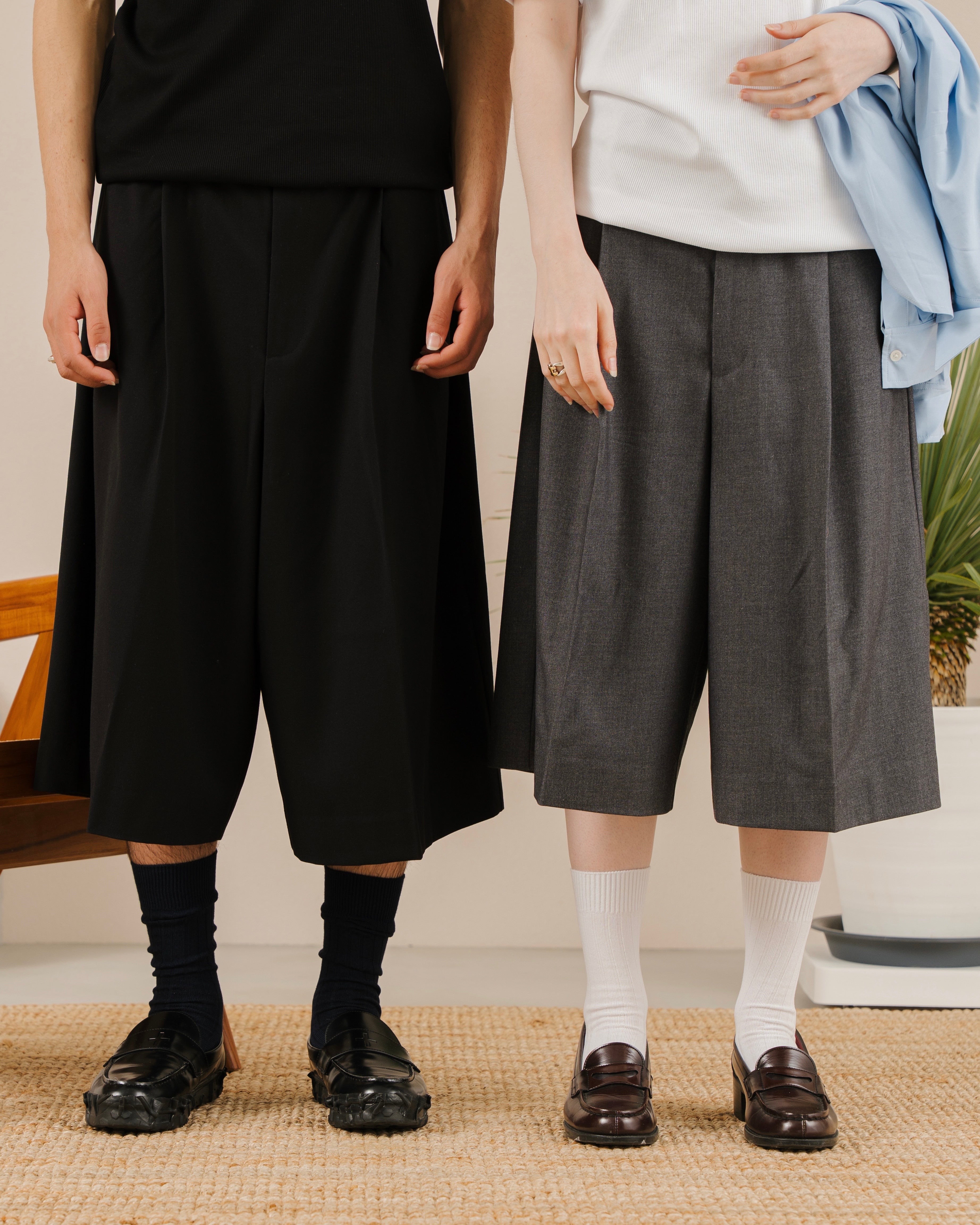 Deep Tuck Architecture Shorts