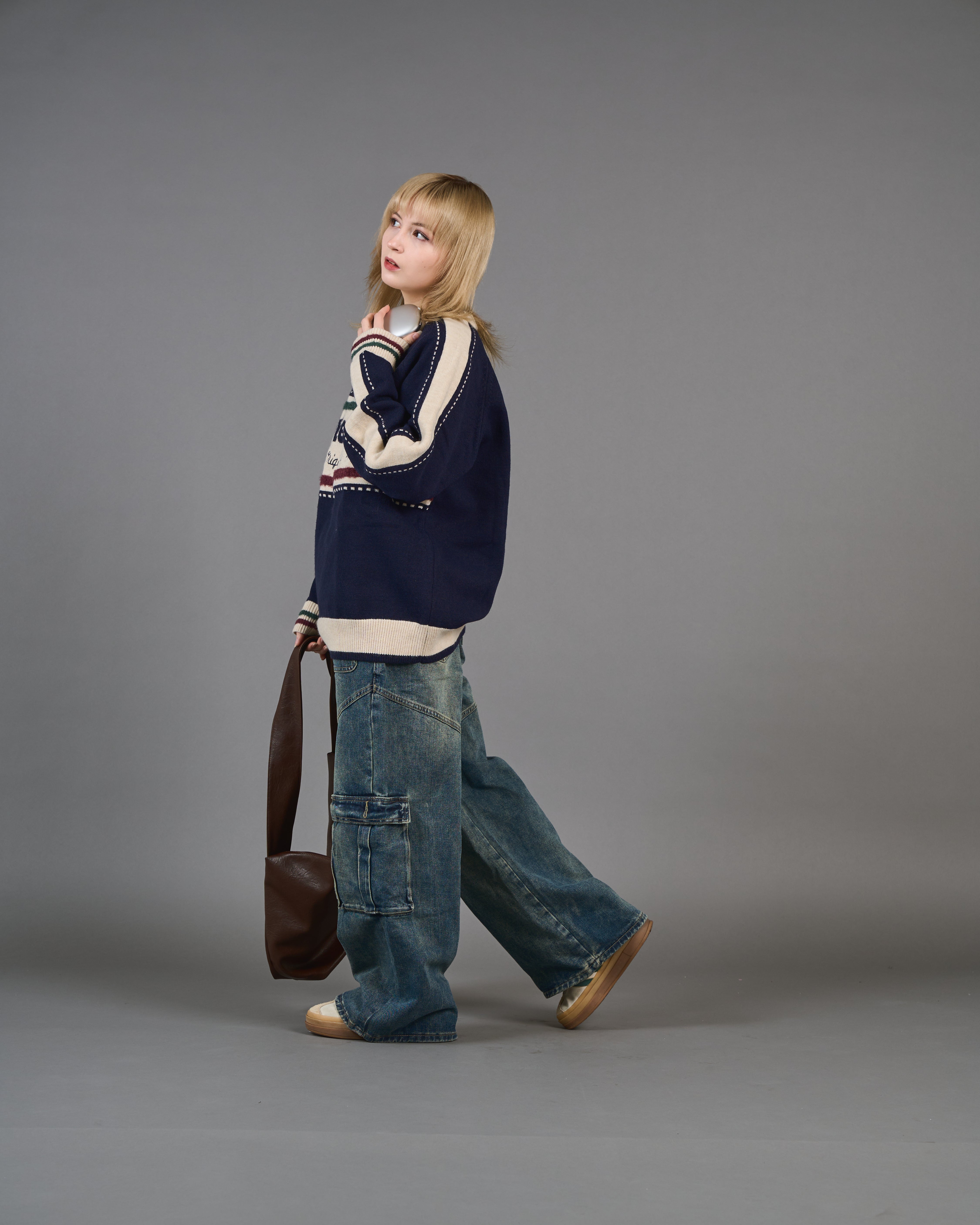 IORE イオレ　ニット カラーブロックリンガーニットSL0010