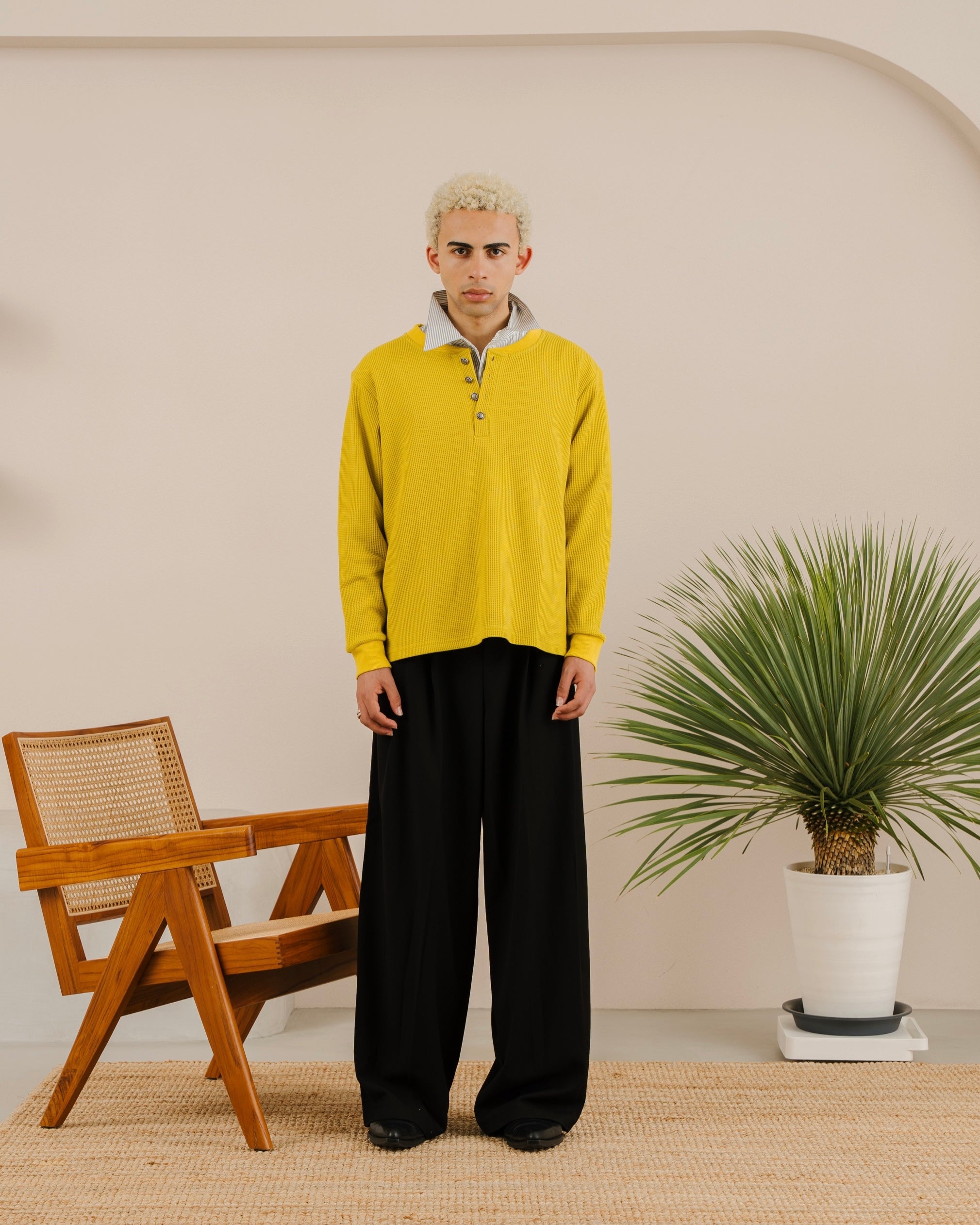 Fragment Heavy Henley Neck Tee