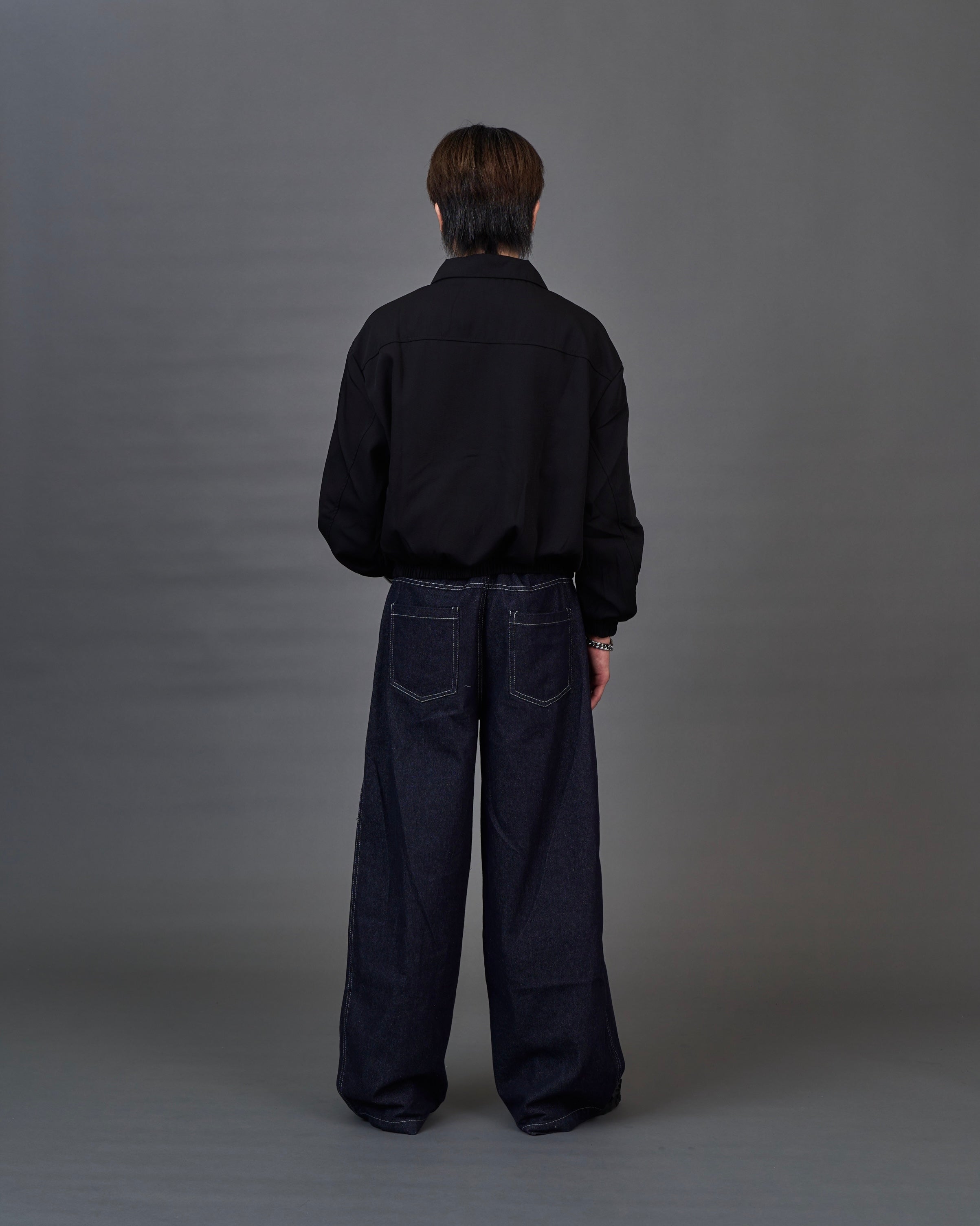 【セットアップ対応】Contrast Stitch Denim Jacket/ステッチライン デニムパンツ SL0049