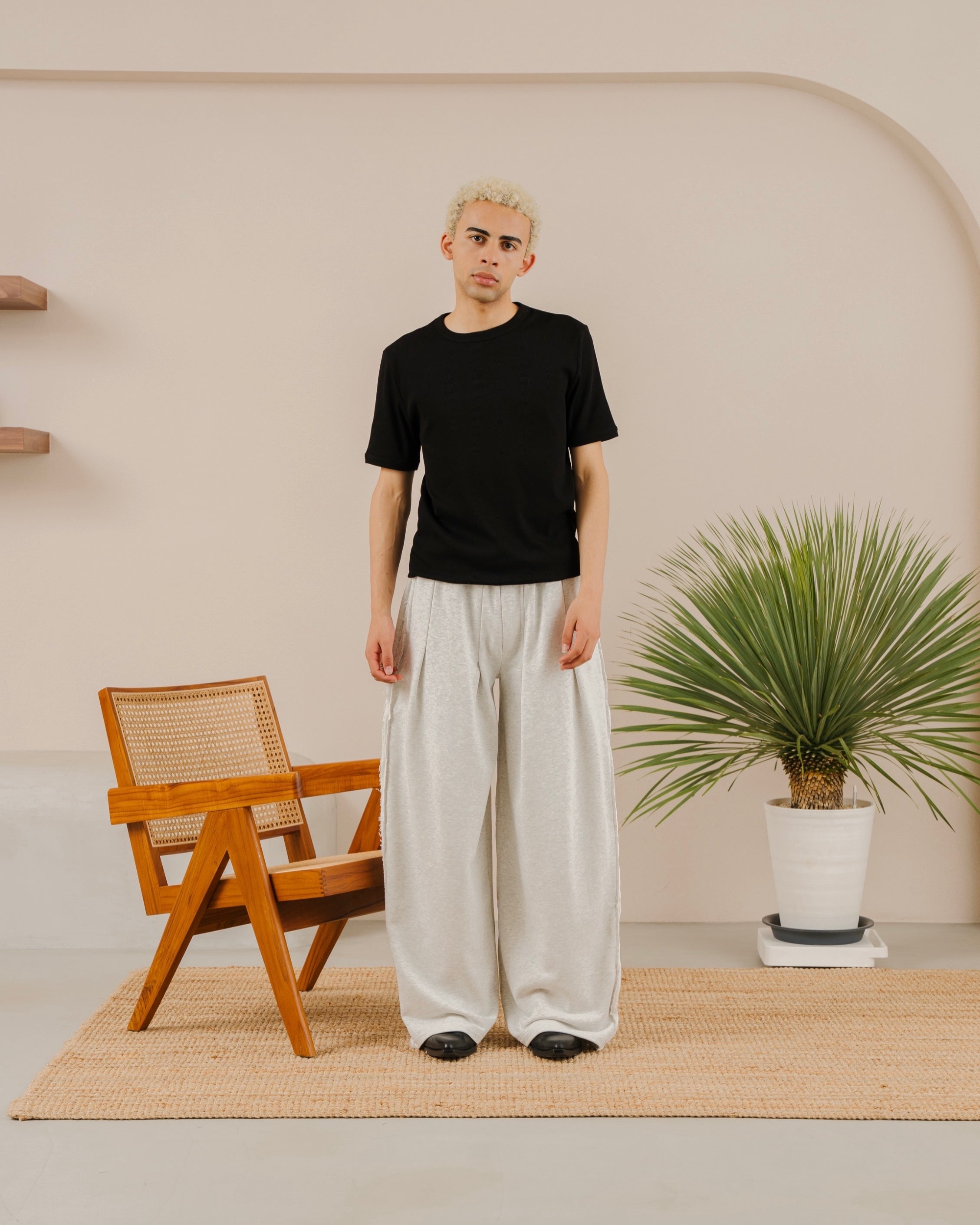 Inside-Out Wide Sweatpants
