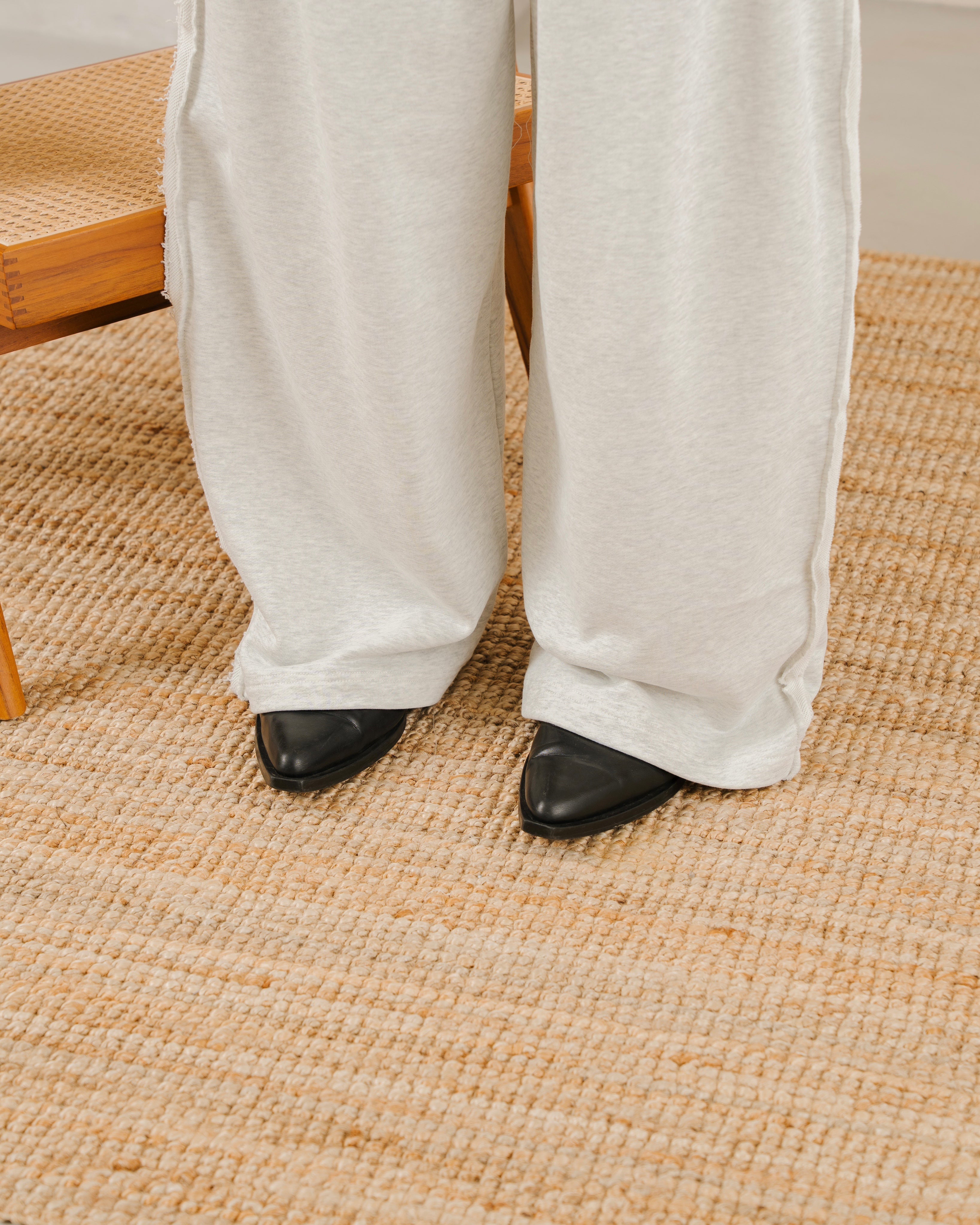 Inside-Out Wide Sweatpants
