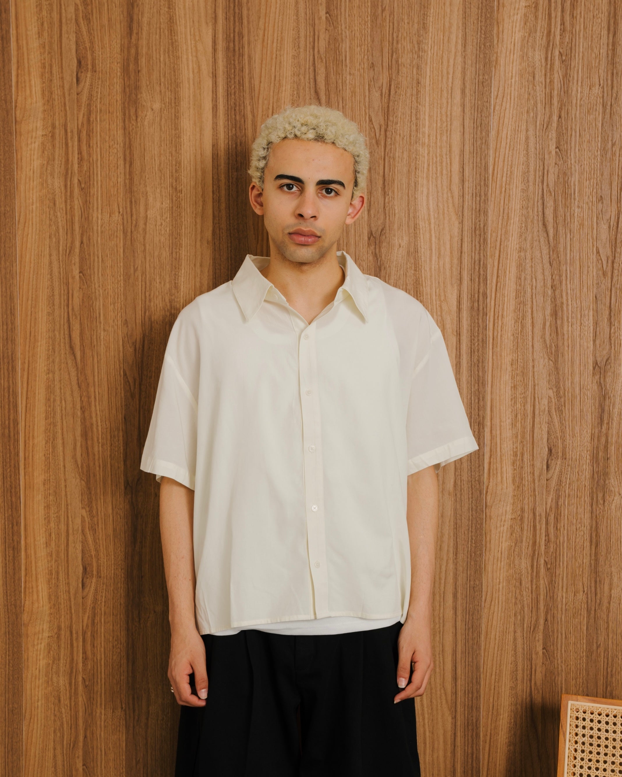 Cropped Classic Regular Collar Shirt SS