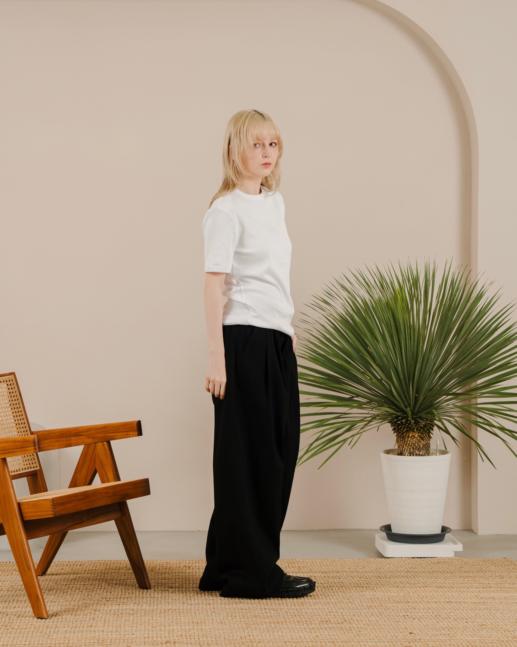 12oz Wide-Leg Denim Trousers